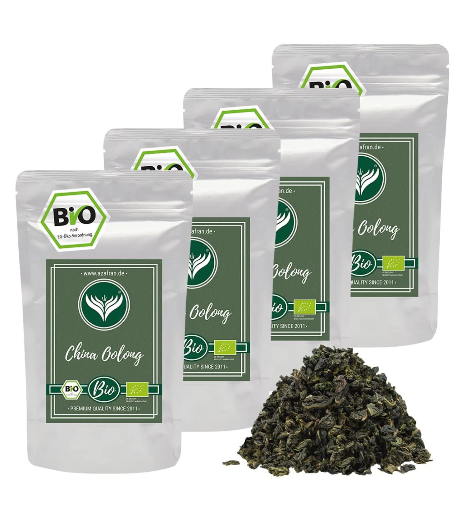 Buy Azafran ORGANIC Oolong Tea - Ti Kuan Yin - Premium Chinese Tea 1000g | Pack of 4 - International Shipping - Buy Online on GoSupps.com