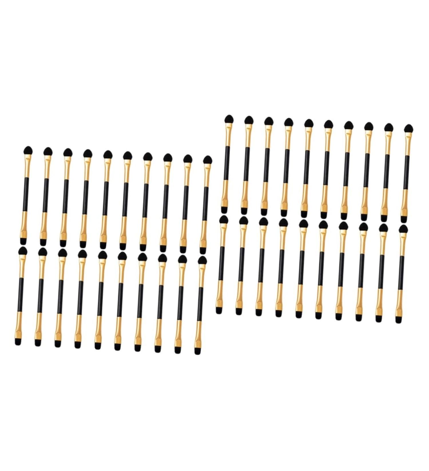 Hemoton 40 Pcs Double Ended Eyeshadow Brush Eyeshadow Makeup Brush Small Eyeshadow Brush Eye Shadow Brush for Makeup Eye Brush for Makeup Precision Eye Shadow Brush Makeup Eyeshadow Brush 12.50X0.50X0.50CMx2pcs Goldenx2pcs - Buy Online on GoSupps.com