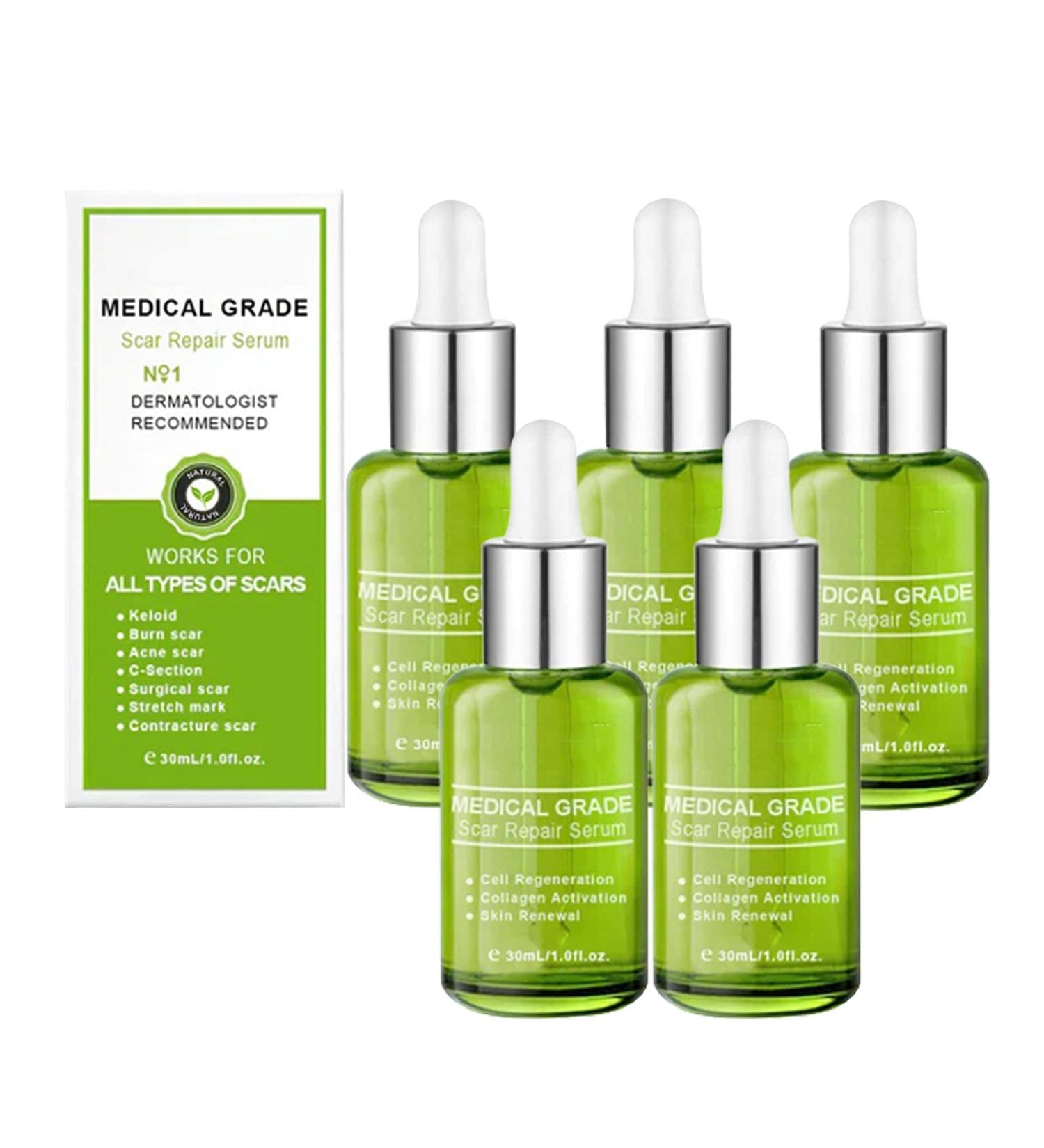 OKATAR Goopgen Advanced Scar Repair Serum - Medical Grade Treatment for Acne, Surgical Scars & Stretch Marks (5pc) - Buy Online on GoSupps.com