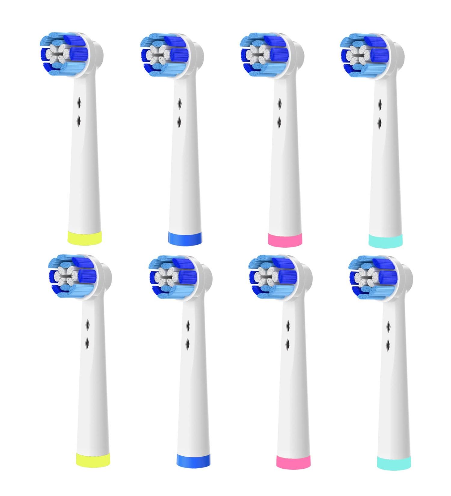 8pcs Replacement Toothbrush Heads | Compatible with Oral B Electric Toothbrush - Braun Oral B Compatible - Buy Online on GoSupps.com