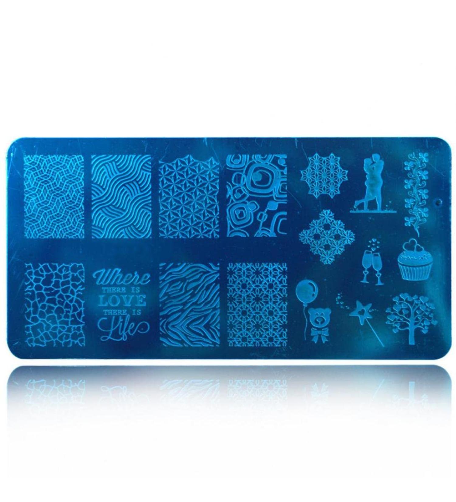 12x6cm Flower Nail Art Stamping Templates - 16 Designs for Perfect Manicure | International Shipping Available - Buy Online on GoSupps.com