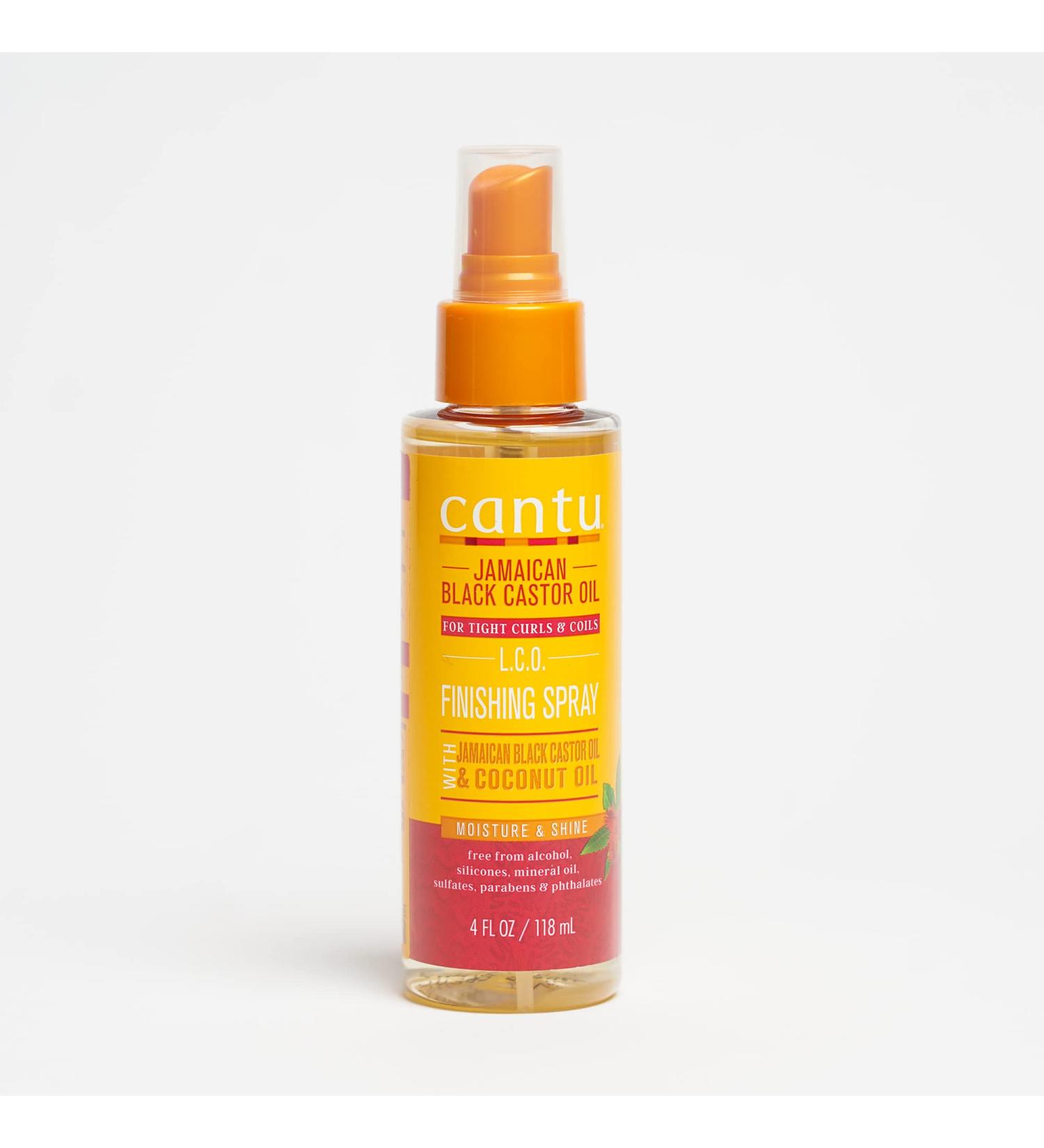 Cantu Jamaican Black Castor Oil Finishing Spray - 4 oz with Coconut Oil - Buy Online on GoSupps.com