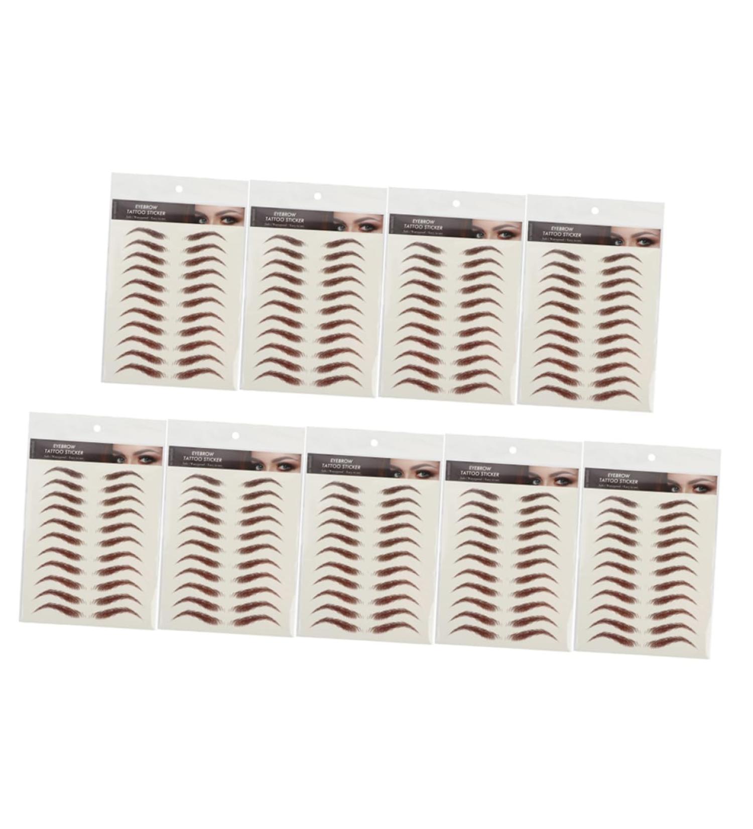 Beavorty 36 Sheets Waterproof Eyebrow Stickers Temporary Brow Tattoos Imitation Eyebrow Cejas Shaping 3d - Buy Online on GoSupps.com