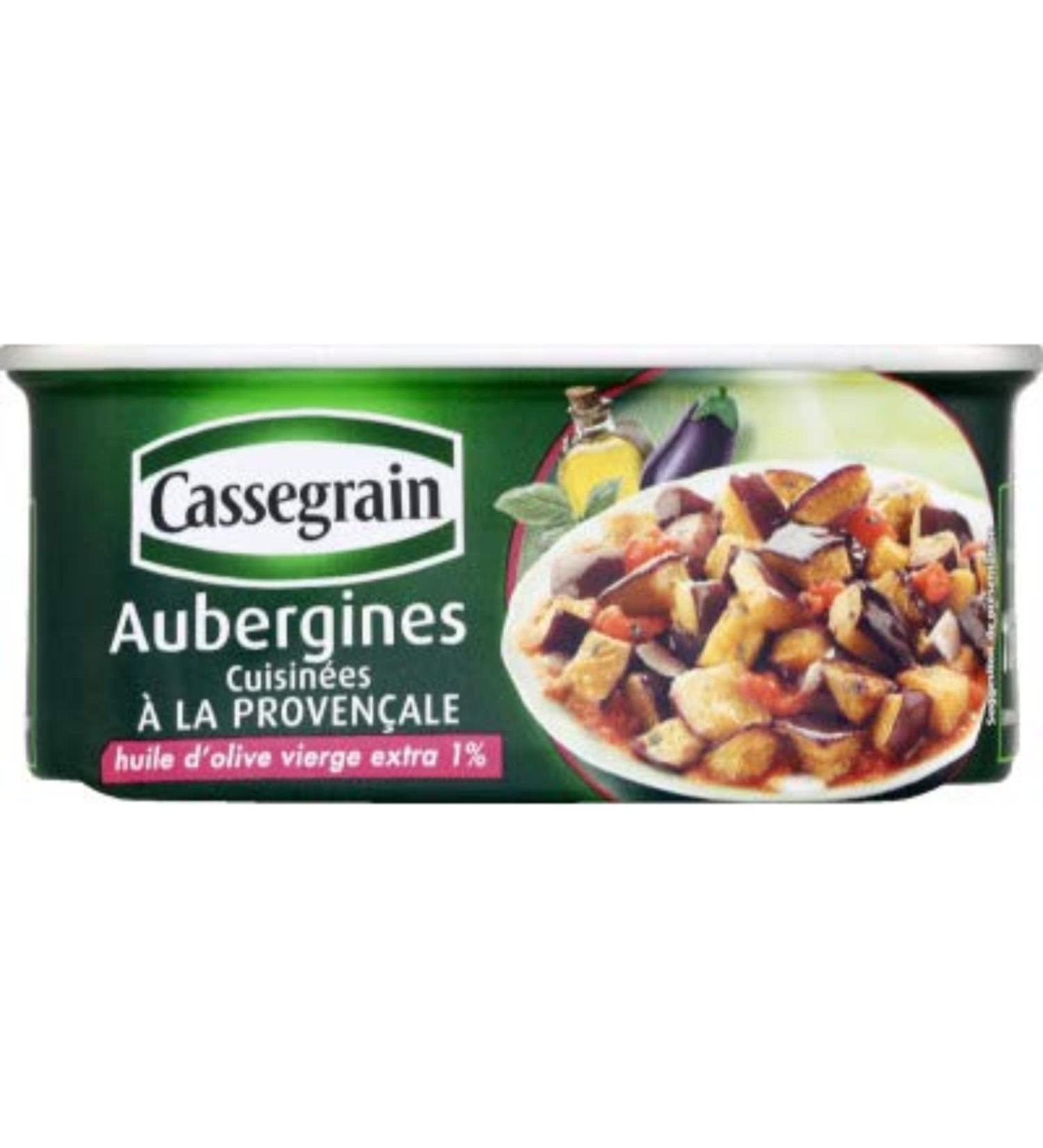 Cassegrain Provençal-style cooked eggplants - 185g box