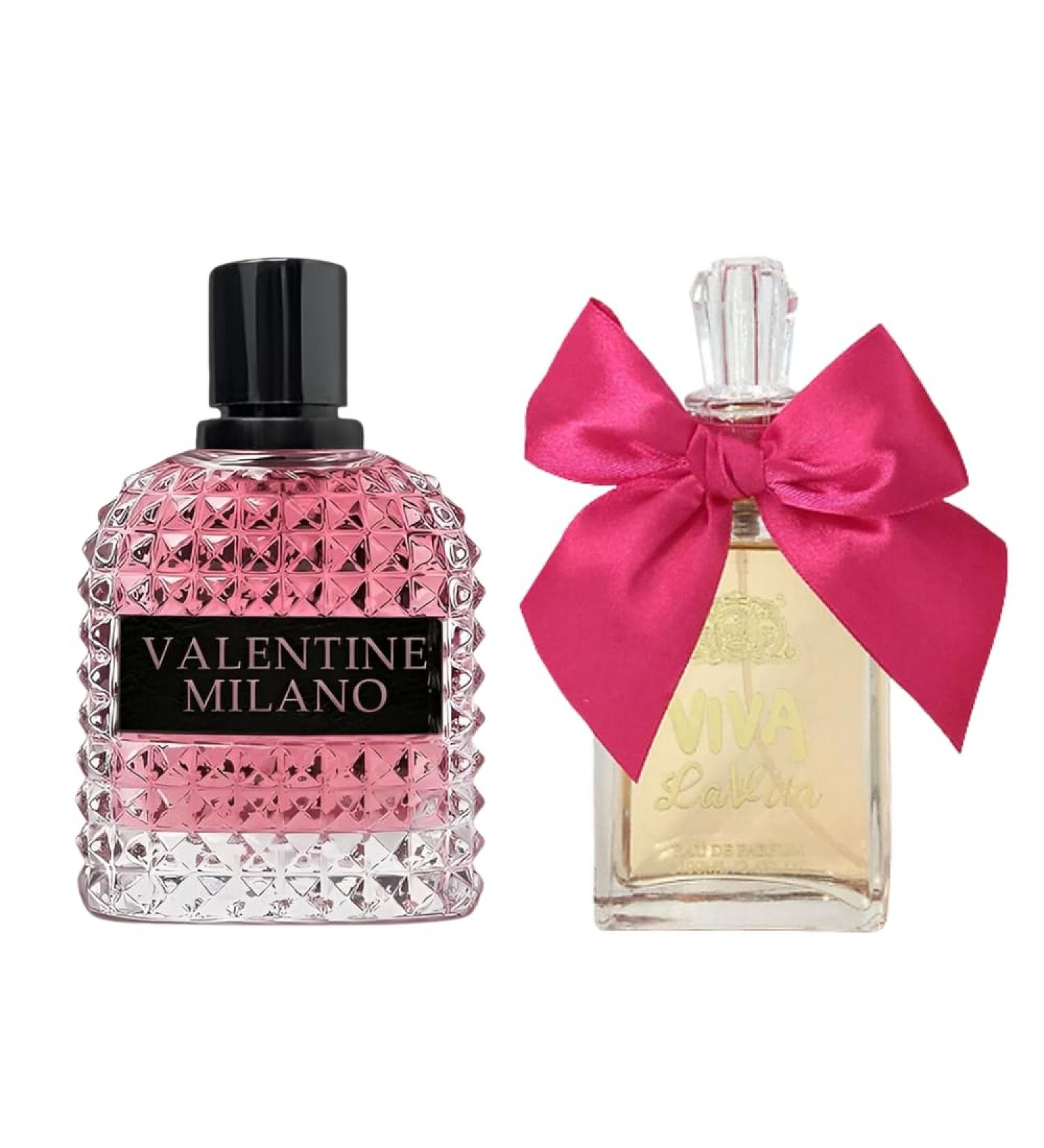 Valentine Milano & Viva La Vita Perfume for Women - 3.4oz/100ml Elegant Floral & Sophisticated Fruity Scents Women's Eau de Parfum Fragrance for Women (Pack of 2) - Buy Online on GoSupps.com