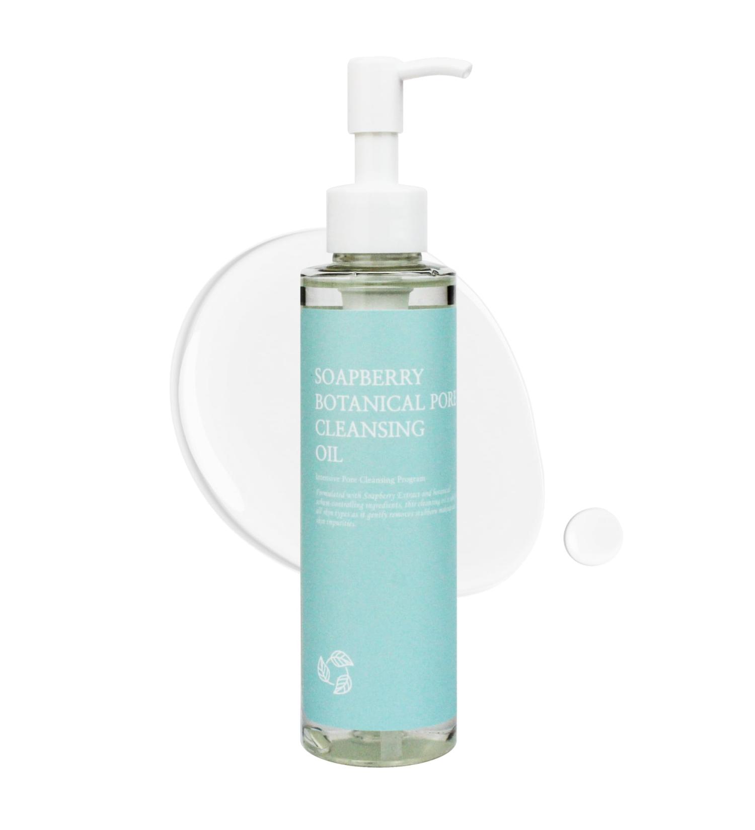 Shop Soapberry Botanical Cleansing Oil - Korean Facial Cleanser & Makeup Remover for Heavy Makeup with Jojoba Apricot & Avocado Oil (150ml) - Blackhead Removal - International Shipping - Buy Online on GoSupps.com