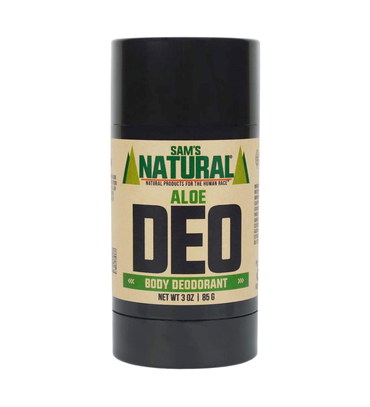 Sam s Natural Deodorant - Aloe - Holiday Gifts - Stocking Stuffers - Aluminum Free DEO - No phthalates parabens sulfates or dyes - For Men Women Unisex - Vegan Cruelty Free - 3 oz Aloe Vera - Buy Online on GoSupps.com