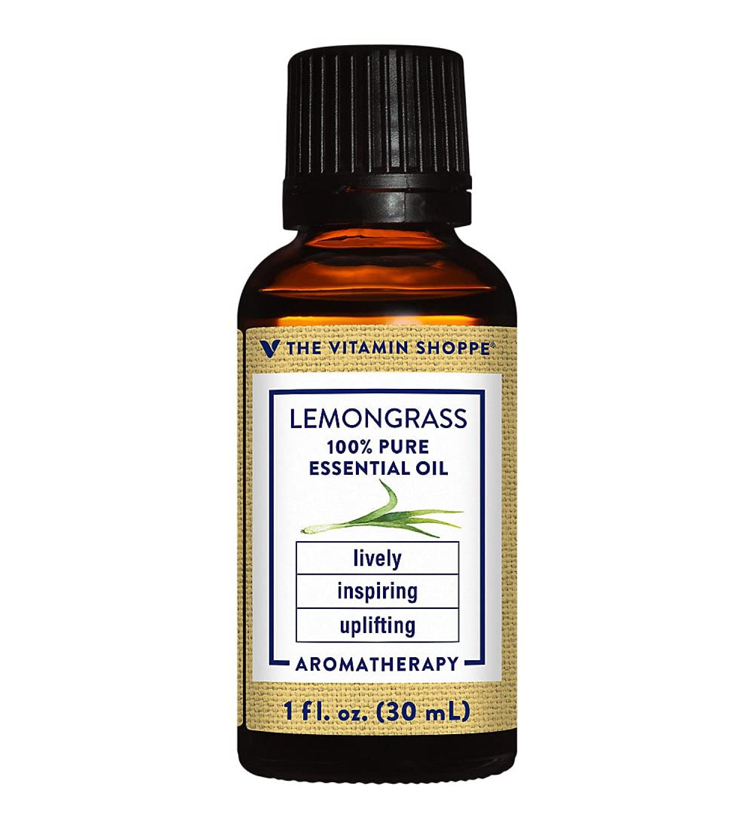 Lemongrass - 100% Pure Essential Oil - Lively Inspiring & Uplifting Aromatherapy (1 fl. oz.) - Buy Online on GoSupps.com