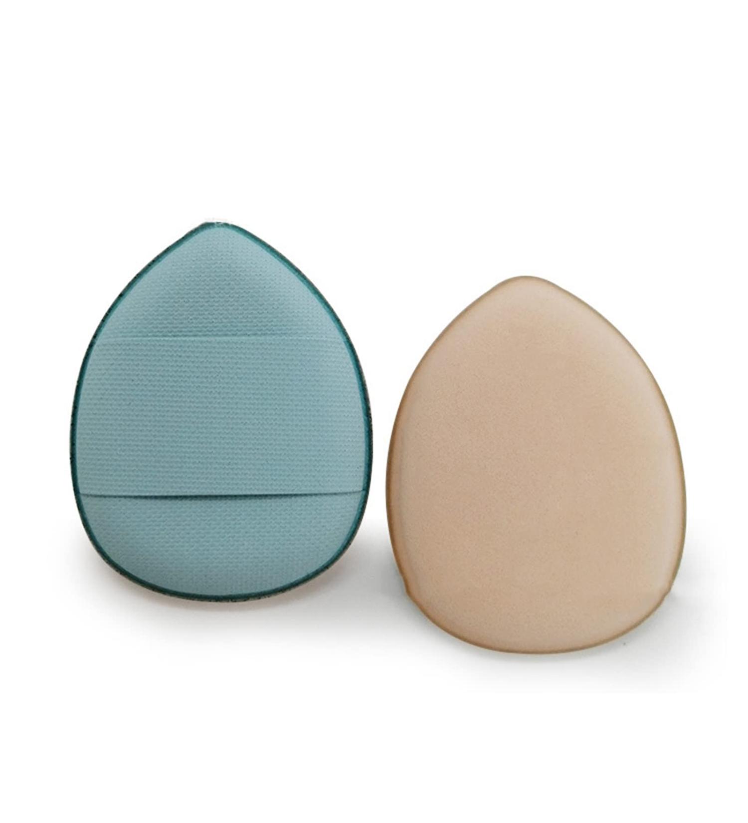 Verdant Touch Finger Puff Mini Finger Powder Puff Makeup Puffs Super Soft Concealer Sponge for Body Cosmetic Foundation Blue