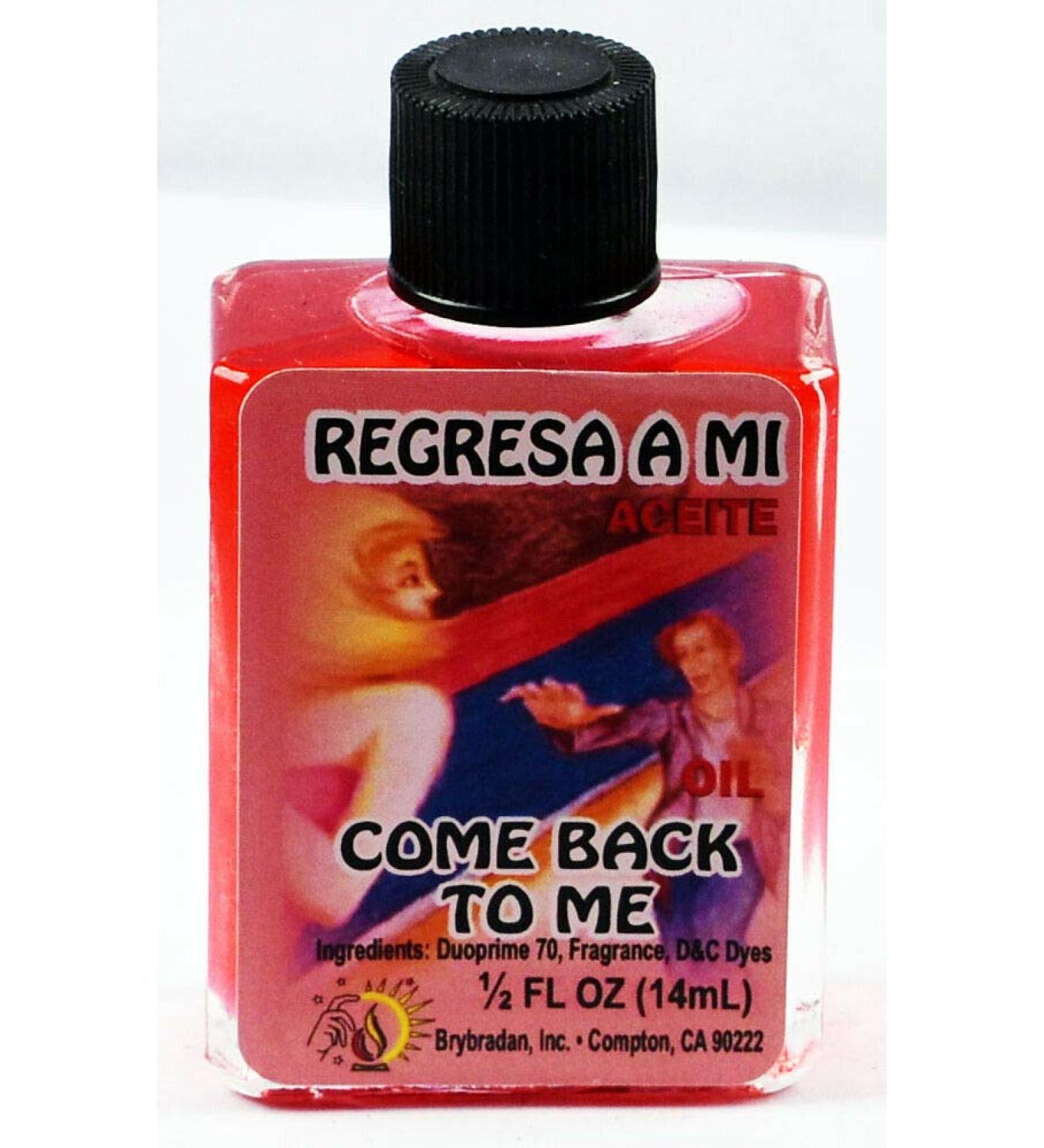 1 Piece BRYBRADAN Come Back to ME Spiritual Oil REGRESA A MI ACEITE ESPIRITUAL 1/2 FL OZ 14.7ML