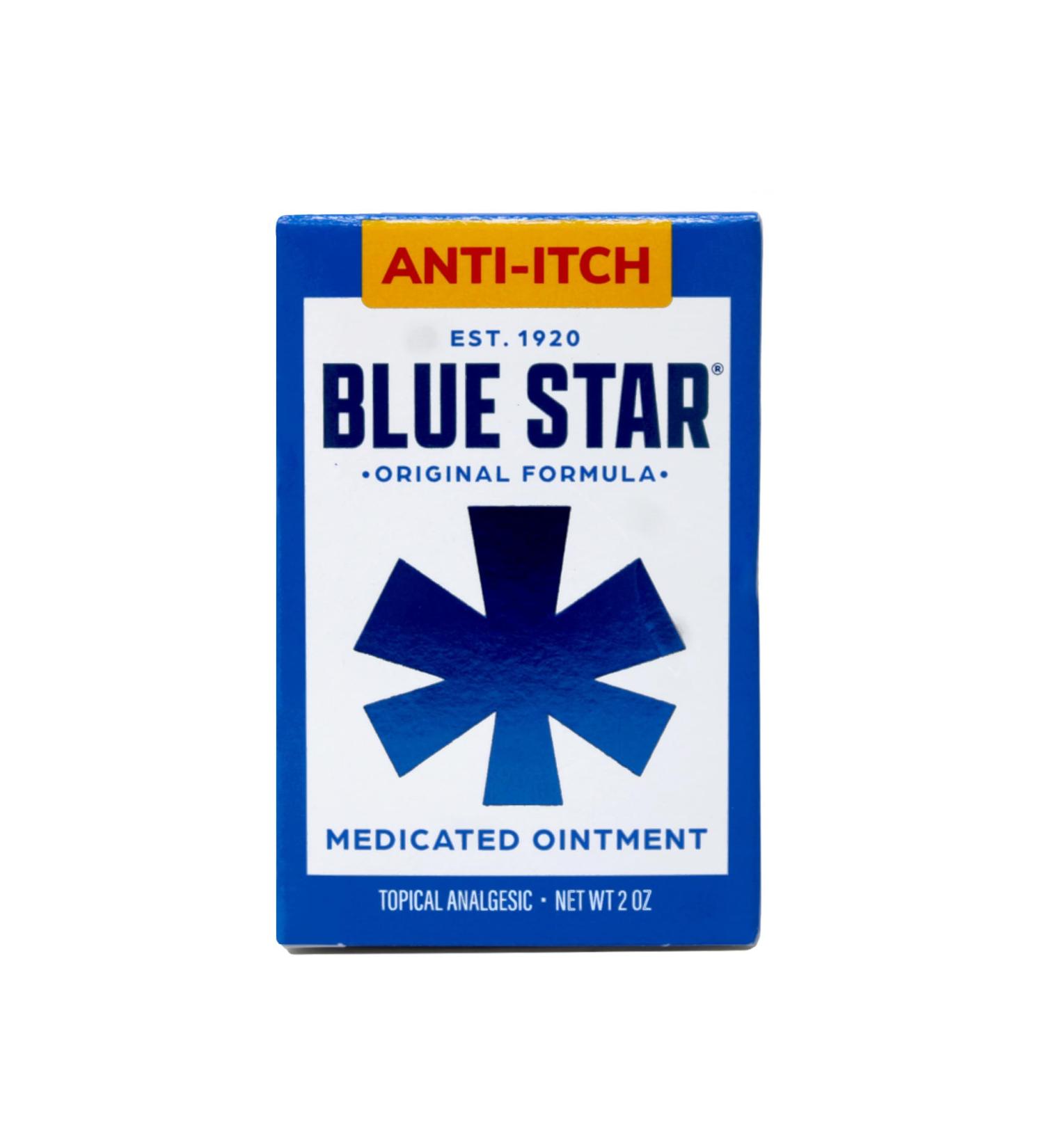 Blue Star Anti-Itch Medicated Ointment 2 oz (Pack of 12) - Buy Online on GoSupps.com