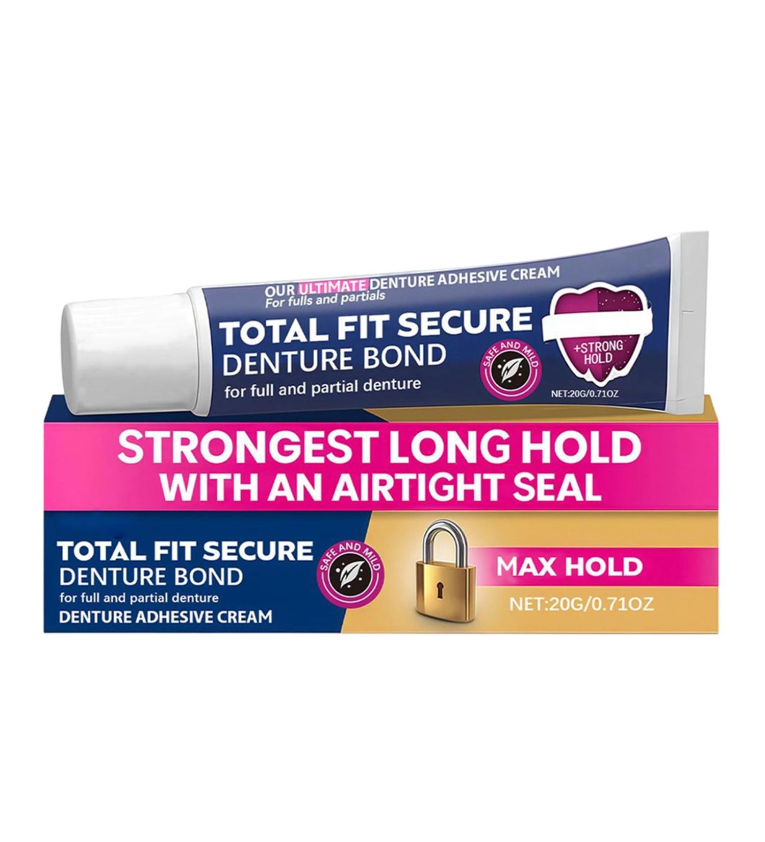 Dental prostheses bonding cream 20 g bond protection for dental prostheses extra strong bond fast bonding gel reduces gum complaints - Buy Online on GoSupps.com