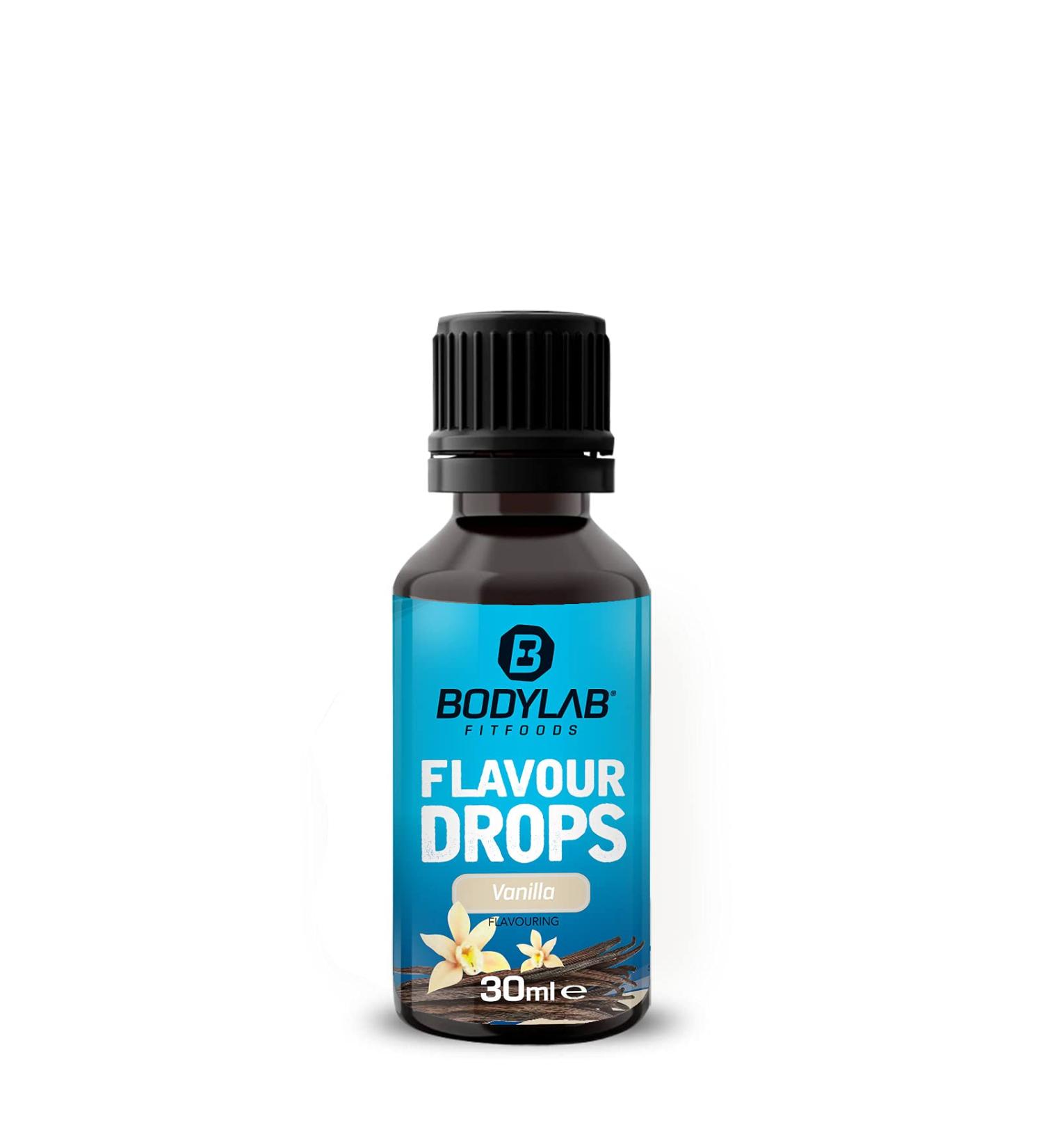 BODYLAB24 Vanilla Flavor Drops 30ml | Calorie-Free Sugar-Free & Fat-Free Aroma for Sweetening Foods & Coffee | No Artificial Dyes - Buy Online on GoSupps.com