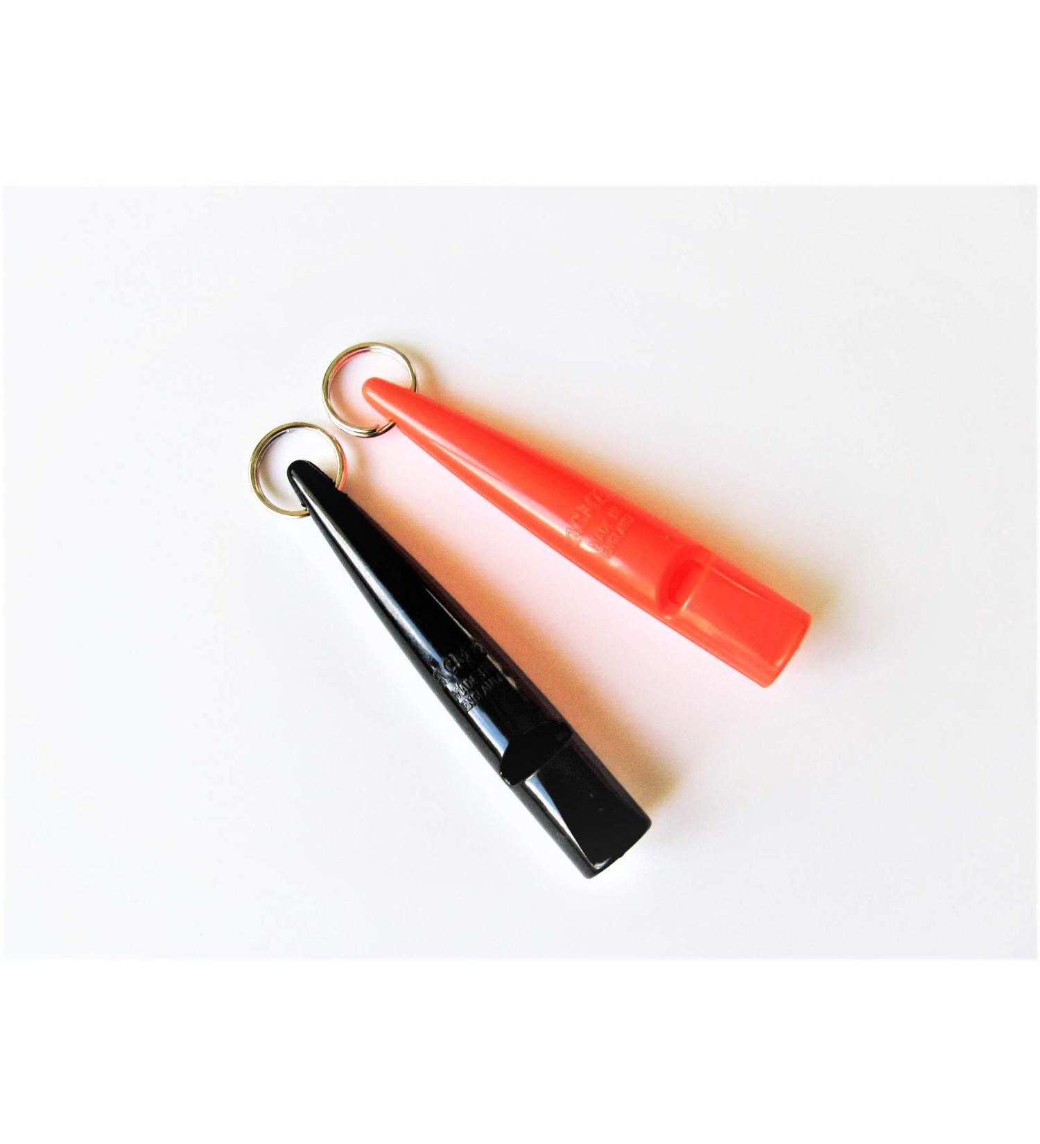 ACME NEW 211.5 Dog Whistles - Pair Black and Orange
