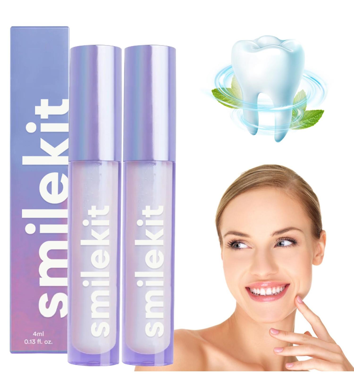 2 PCs Glostik Tooth Gloss - Instant Whitening & Glossy Smile | Tooth Whitening Pen for Tea Stains | Fast Results - Buy Online on GoSupps.com