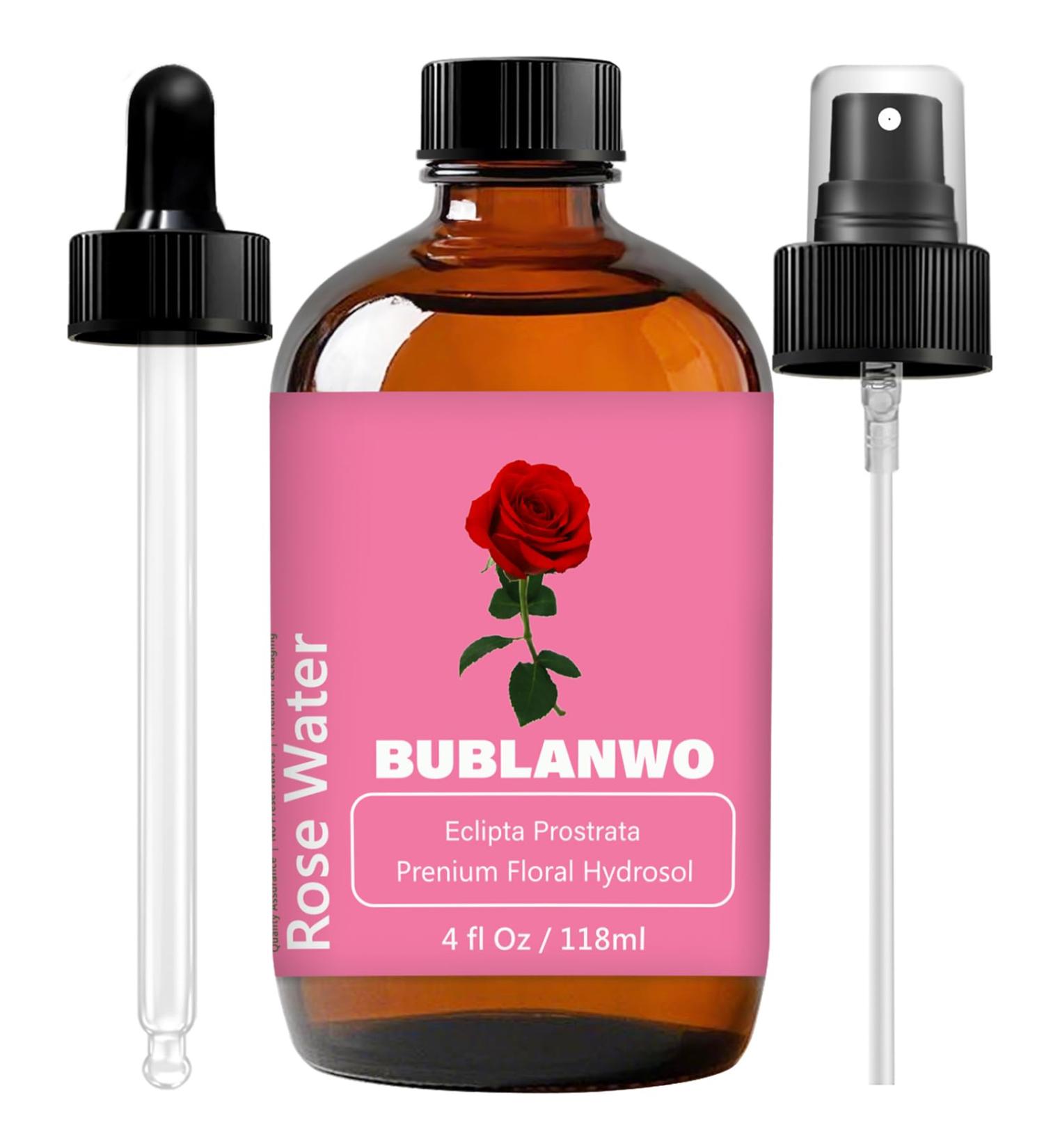 Organic Rose Water Toner Spray for Face Skin Care Soaps Skin Hydration Bath Facial Mist Toner 118 ml - Buy Online on GoSupps.com