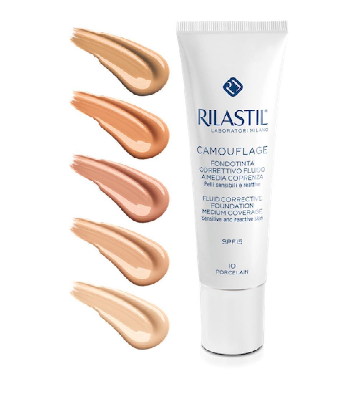 IST.GANASSINI SpA Rilastil Camouflage Corrective Foundation SPF15 Shade 10 Porcelain 30ml