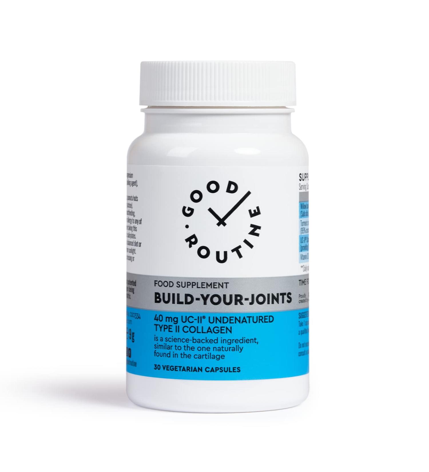 BUILD-YOUR-JOINTS (30 Capsules) - Knee Pain Joint Pain Pills Joint Treatment Collagen Cartilage Repair Joint Health Bone Health - Buy Online on GoSupps.com