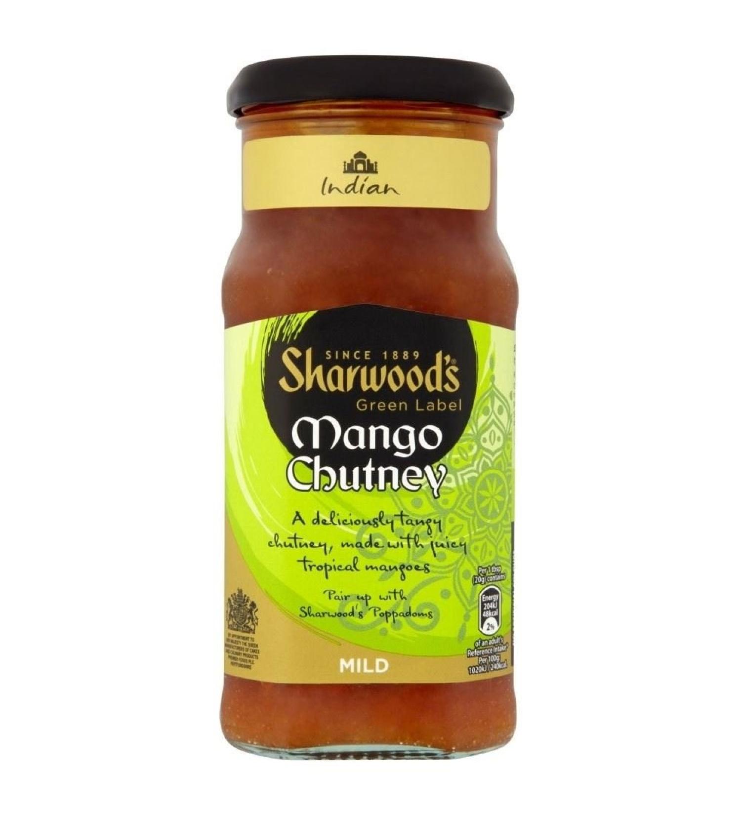 Green Label Sharwood Mango Chutney (530g) - 2 Pack