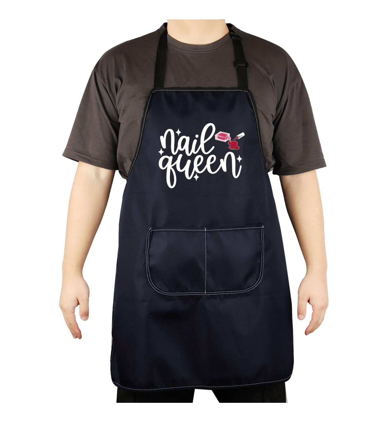 CENWA Nail Technician Aprons Nail Artist Gifts Nail Boss/Nail Queen Nail Tech Adjustable Apron For Nail Salons Nail Queen apron eu - Buy Online on GoSupps.com