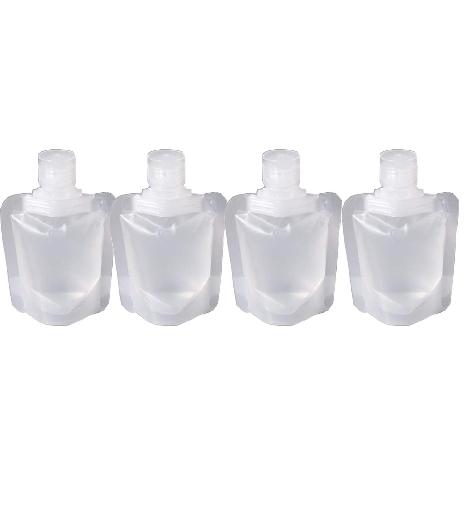 4 Pack Travel Bags Set | Refillable Portable Liquid Bags for Shampoo Cleanser & Gel (30ML) - Perfect for International Travel - Buy Online on GoSupps.com