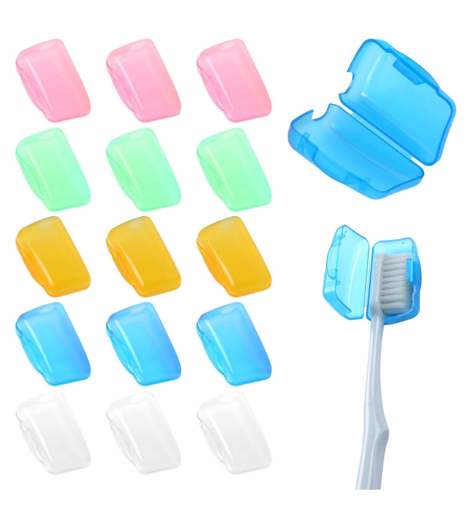 Sliverdew 15-Piece Travel Toothbrush Covers | Protective Caps for Home Office & Outdoor Use - Buy Online on GoSupps.com