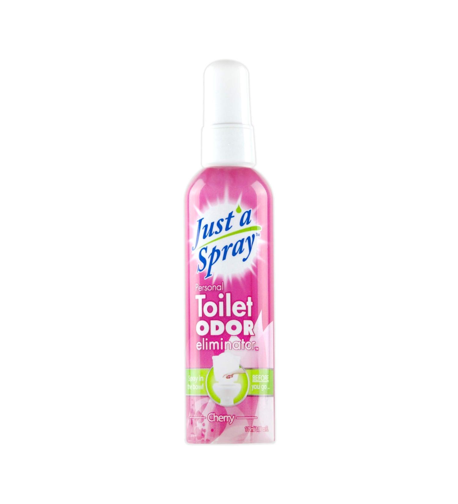 Just a Spray Cherry 115 ml - Home & Office Poop Spray Before You Go Toilet Odor Eliminator - Bathroom Deodorizer Just One Spray Toilet Freshener Safe for Septic - Buy Online on GoSupps.com
