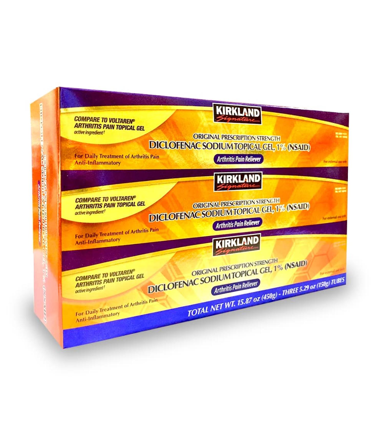 Kirkland Signature Diclofenac Sodium Topical Gel 1% 15.87 Ounces
