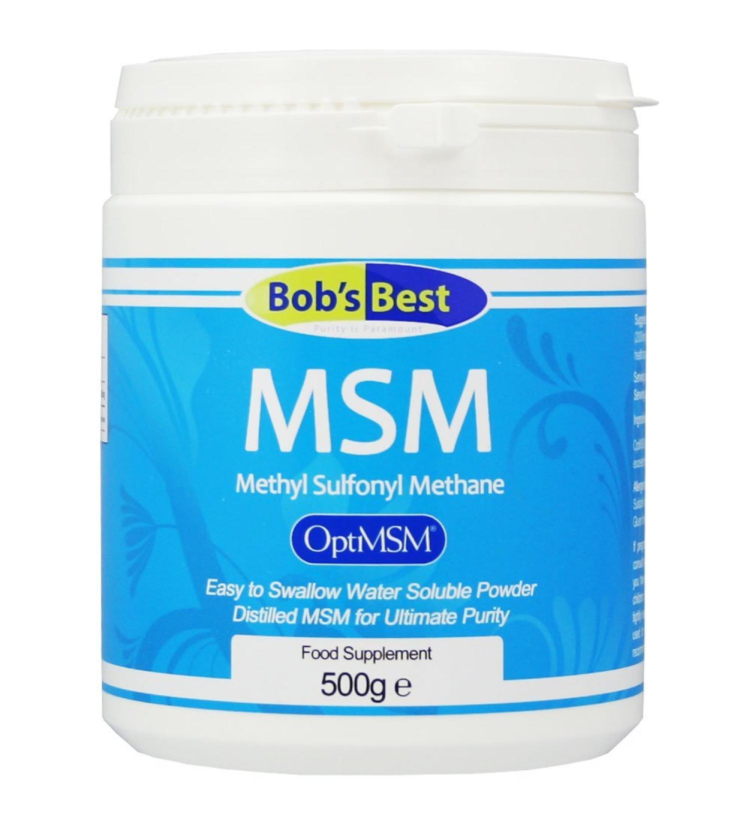 MSM Powder Ultra Pure OptiMSM Sulphur Supplement for Joints Skin Hair & Nails - 500 Grams