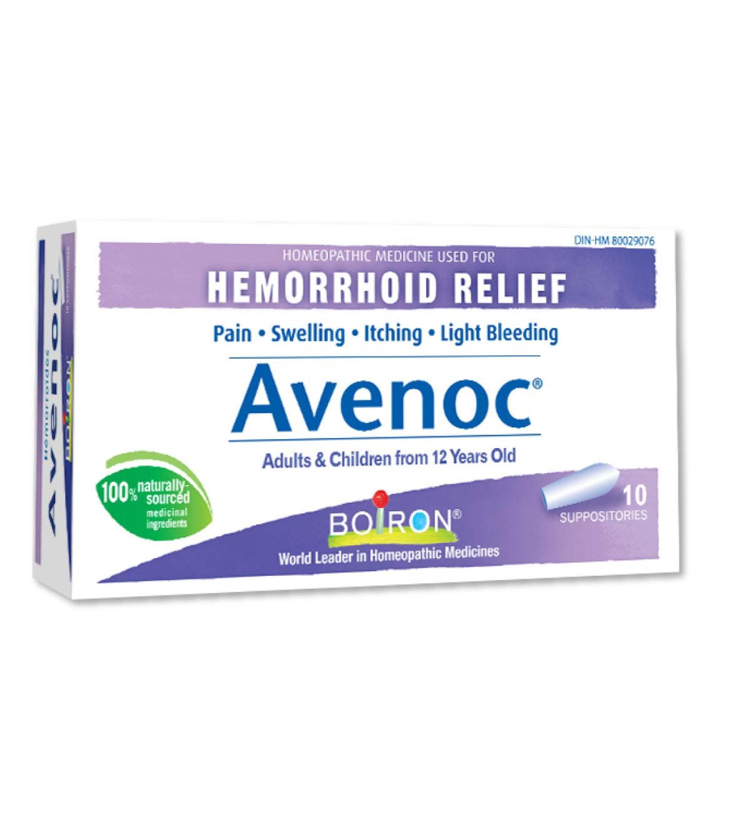 BOIRON Avenoc Suppositories - 10 CT for Hemorrhoid Relief | Fast International Shipping - Buy Online on GoSupps.com