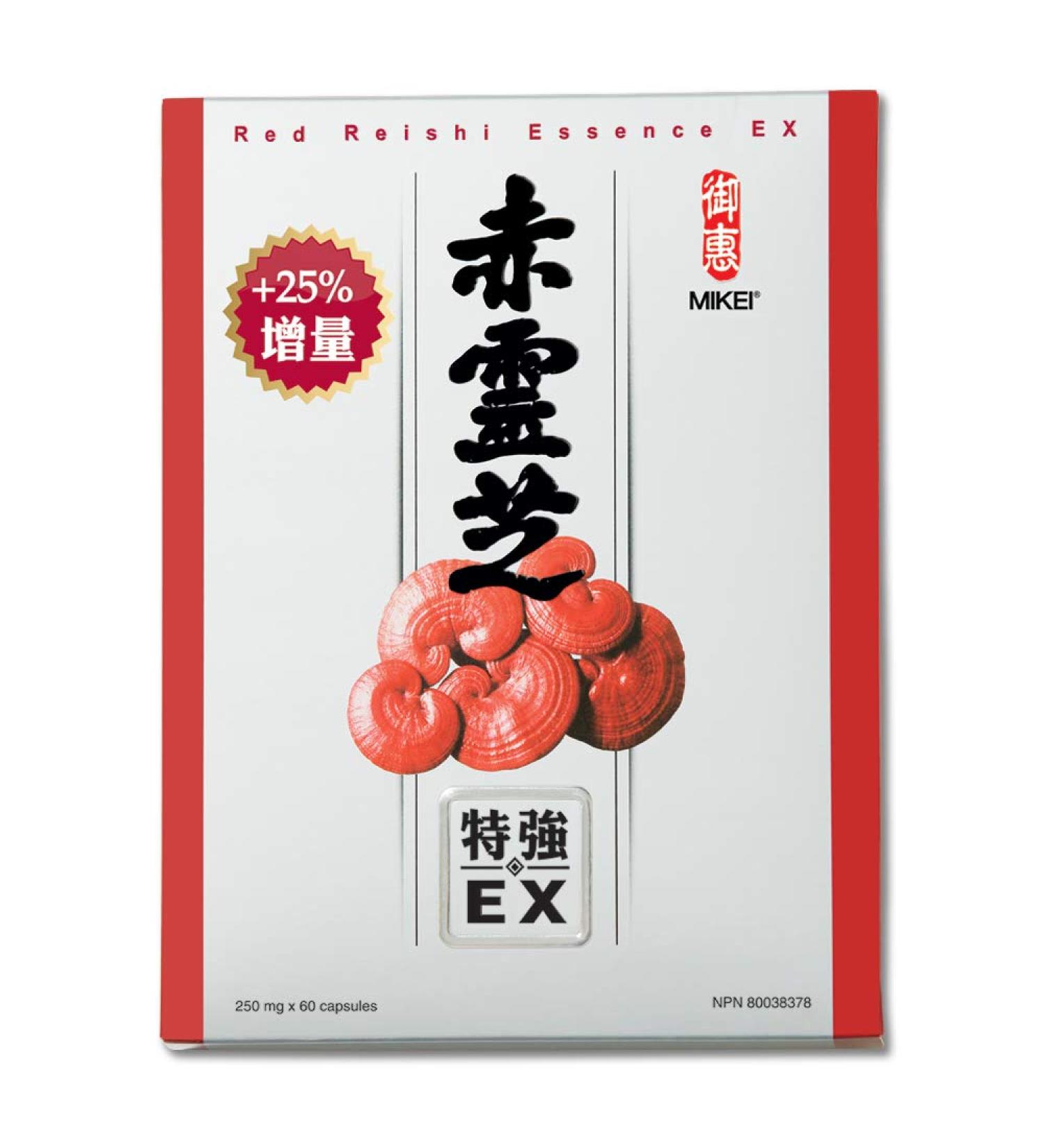 Mikei Red Reishi Mushroom EX - 60 Capsules | Premium Quality Supplement - Buy Online on GoSupps.com