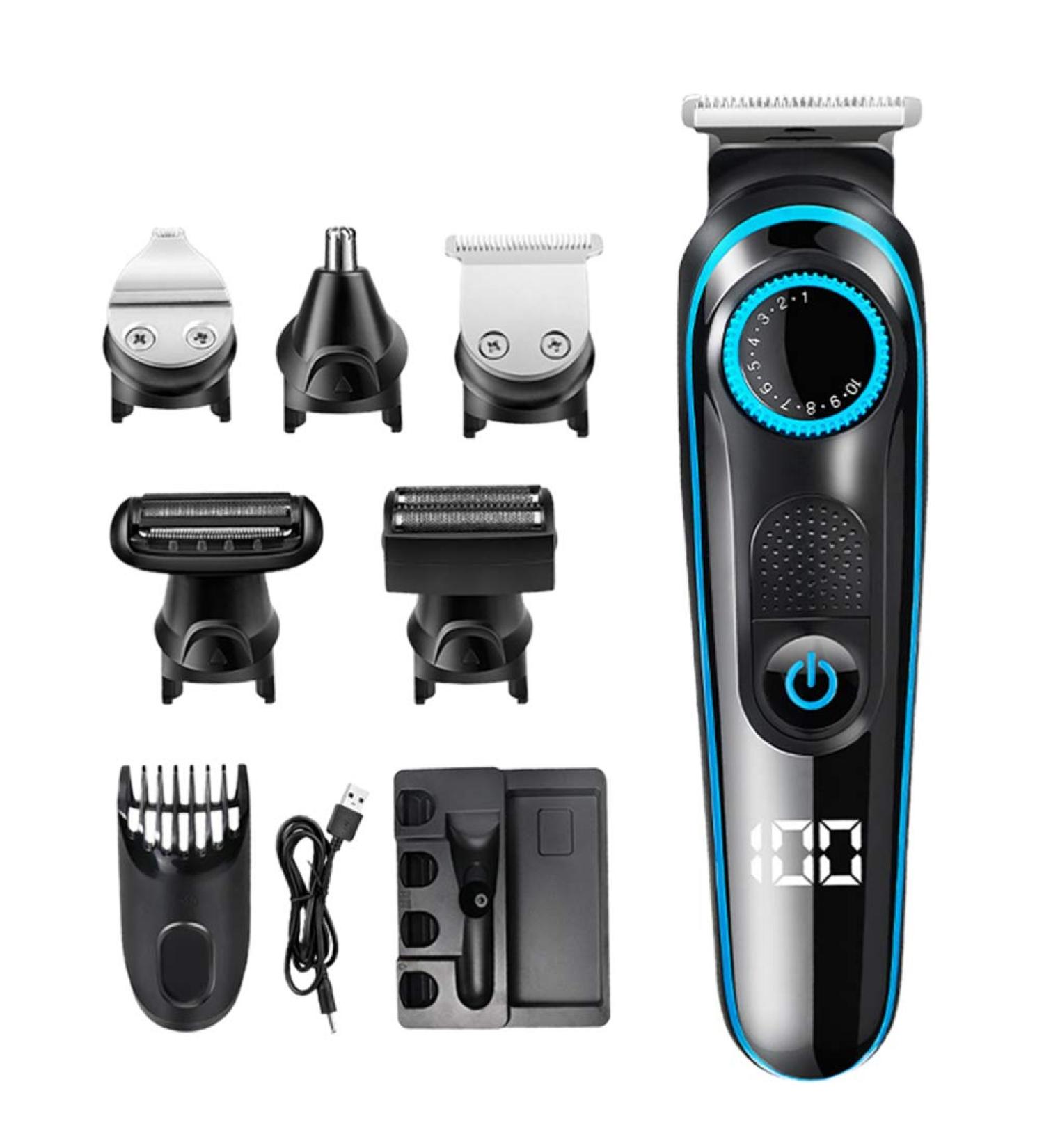 Buy Men's Hair Clipper Set - Cordless Beard Trimmer & Eyebrow Razor - Electric Hair Shears for Barbers - Perfect for Manscaping - International Shipping Available - Buy Online on GoSupps.com
