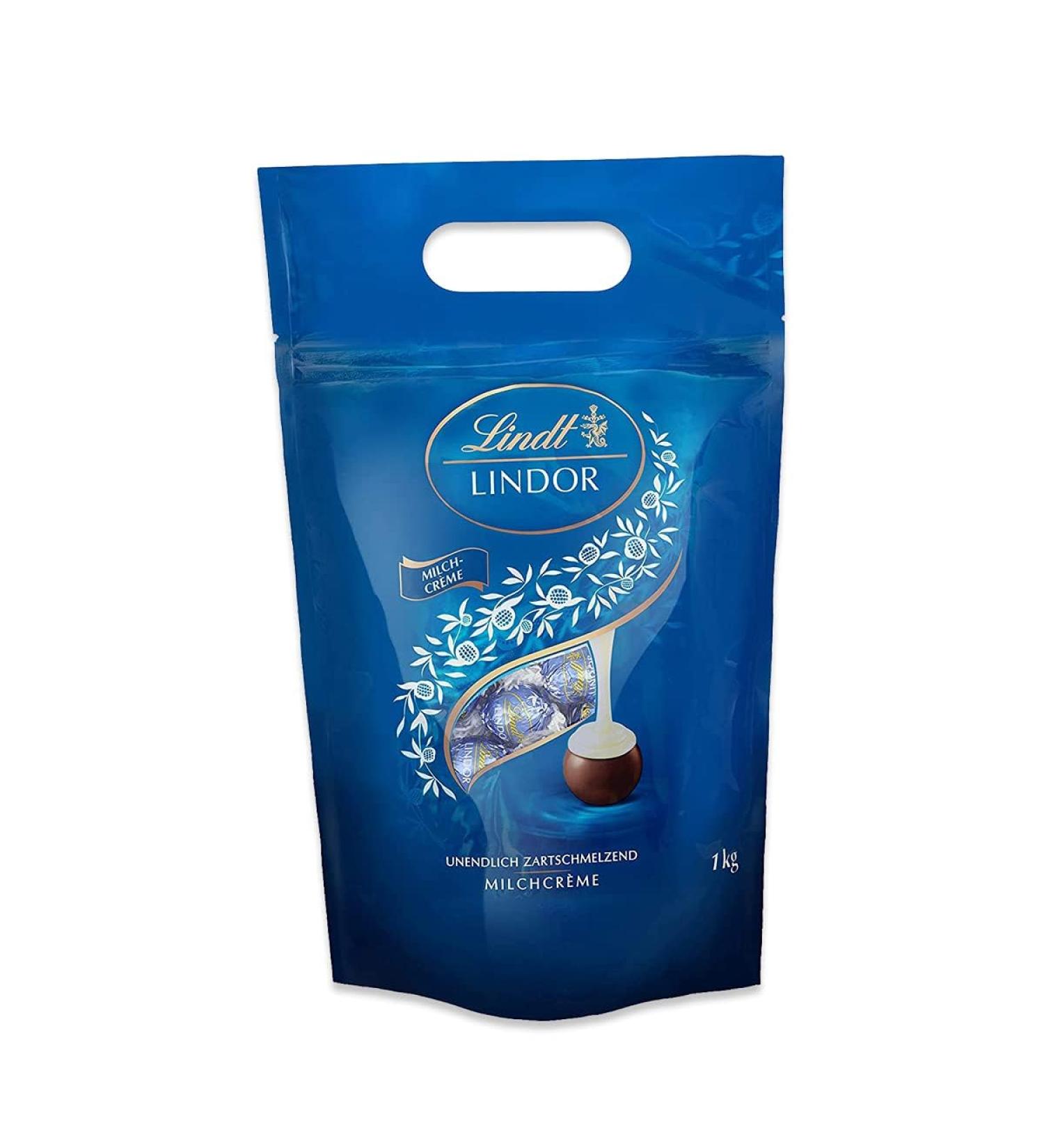 Lindt Lindor Chocolate Balls - 1kg Milk Cream Filling | Large Pack for Gifting | Premium Quality Chocolate - Buy Online on GoSupps.com