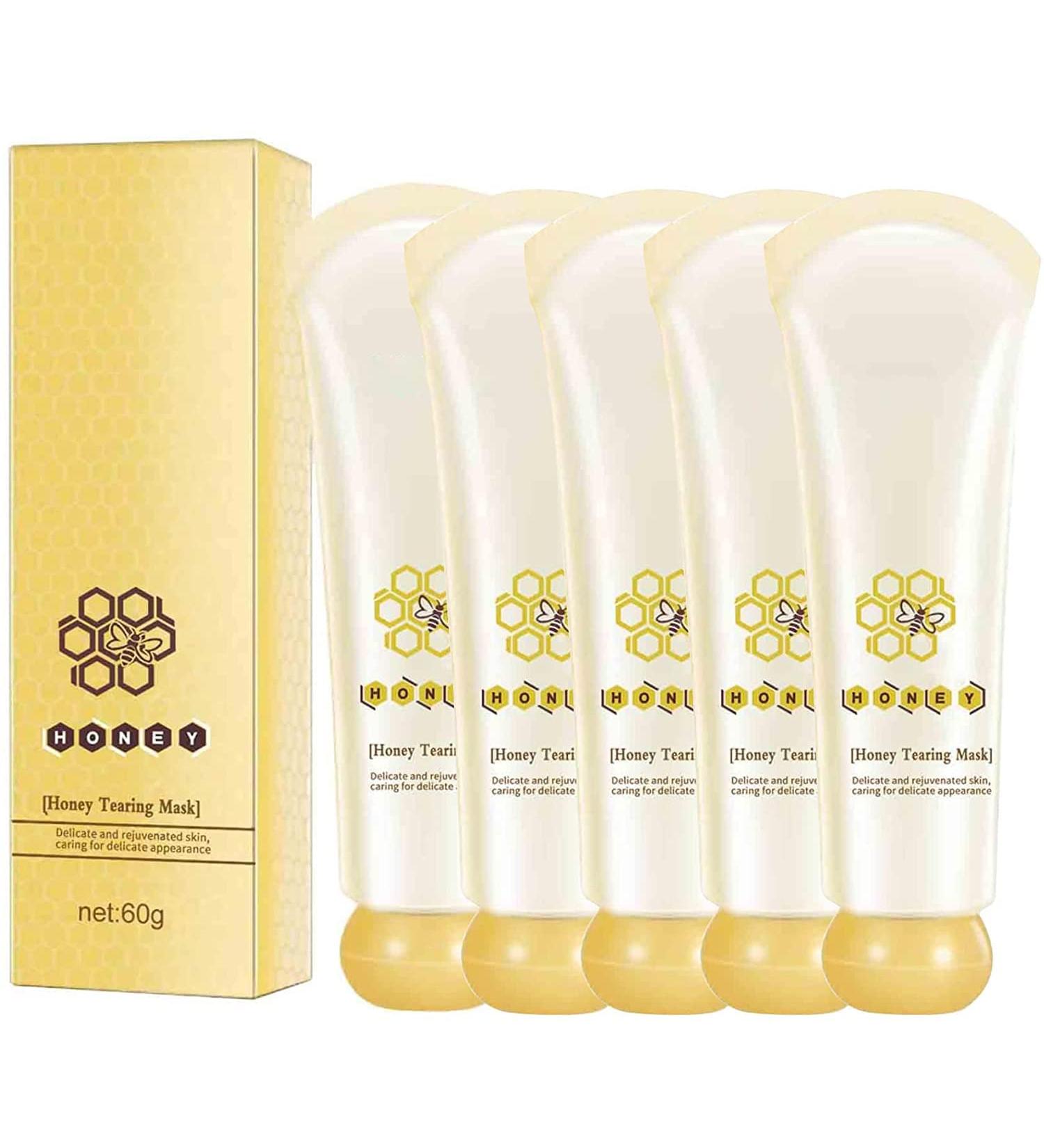 1/2/3/5 PCS Masque au Miel Masque Hydratant Visage Masque Nourrissant au Miel Peaux S ches Concentr Nutritif au Miel Hydratant Anti-rides Masque de Miel Enlevant les Points Noirs (5 PCS) - Buy Online on GoSupps.com