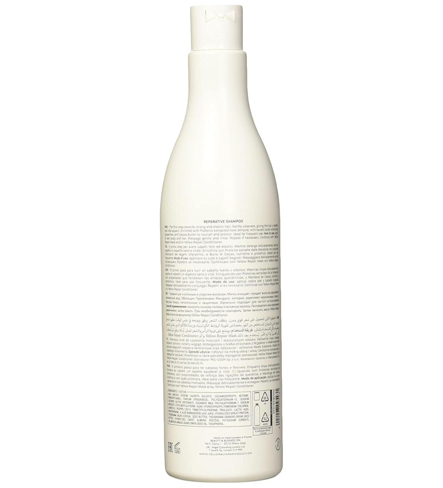 Yellow (Alfaparf Group) Shampoo Repair - Mandorla e Cacao - 500 ml - - Buy Online on GoSupps.com