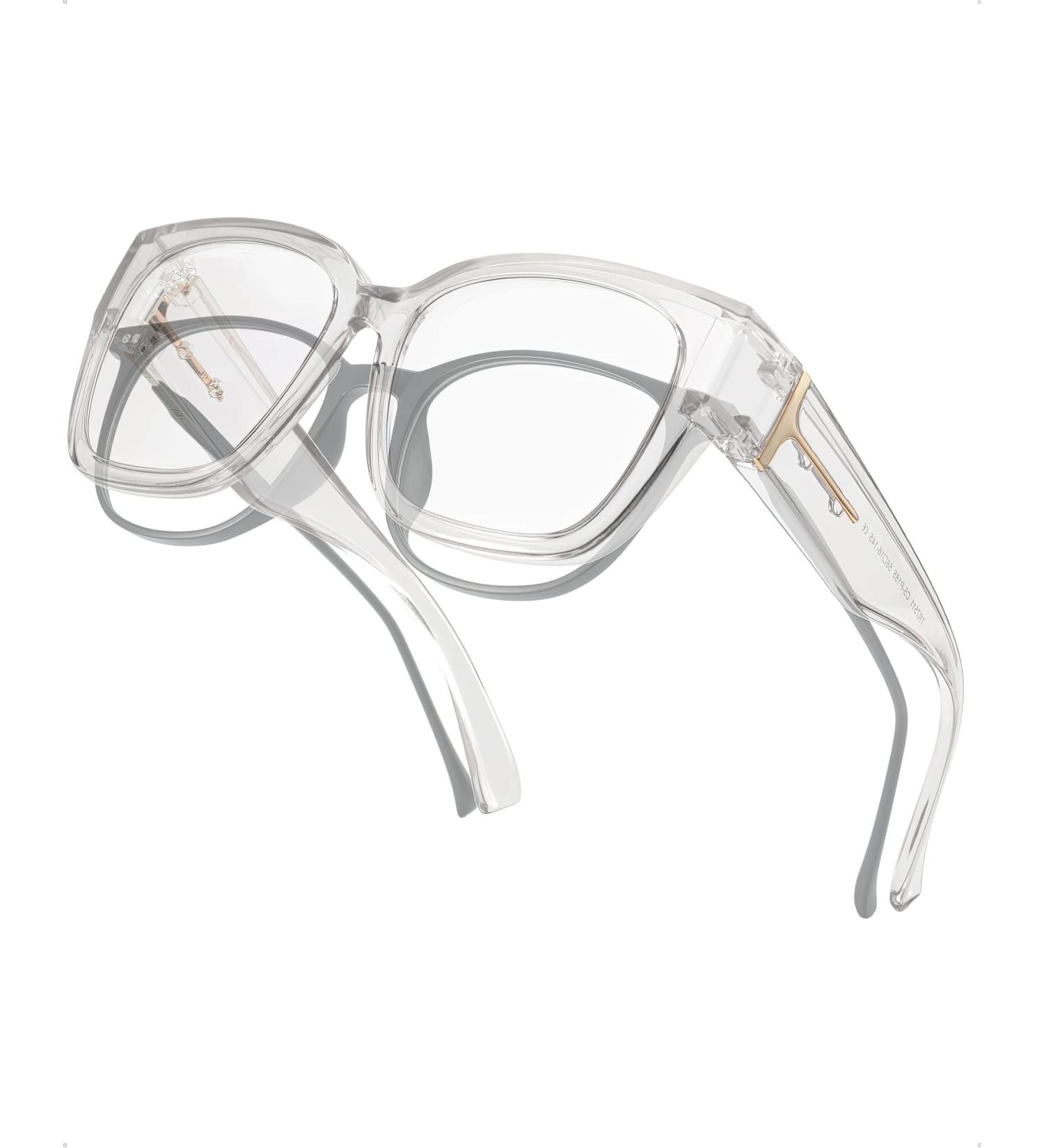 LVIOE Fit Over Blue Light Filter Glasses - Oversized Blue Light Blocking Glasses for Men & Women - Transparent LB7511 A03 - Buy Online on GoSupps.com