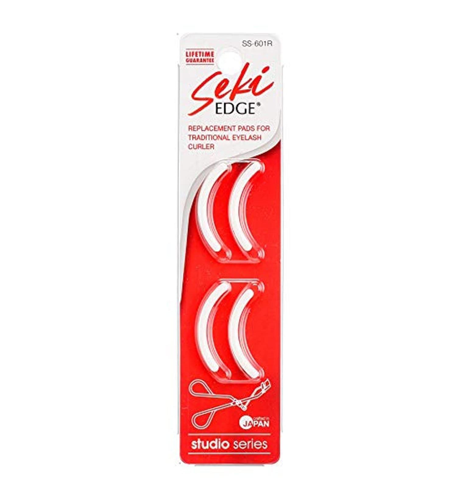 Seki Edge Eyelash Curler Replacement Pads - Pack of 4 Silicone Refill Pads for Perfect Curling - Made in Japan - Buy Online on GoSupps.com