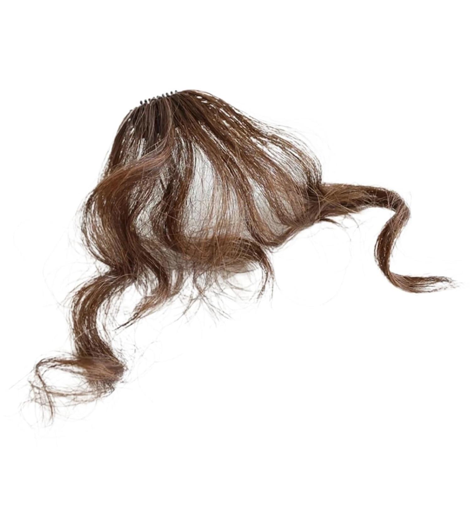 Bangs Curly Hair Bangs Clip Natural Style Black Dark Brown Light Brown Synthetic Heat-Resistant Fiber Suitable for Women for Women Curved Bangs for Daily Wear (Color : Natural Color) - Buy Online on GoSupps.com