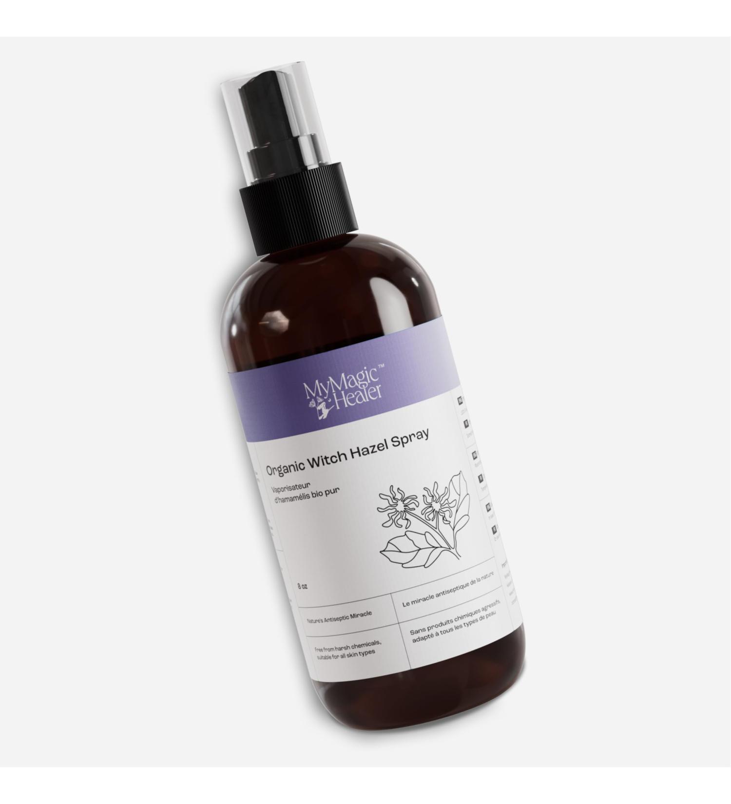 MyMagicHealer Organic Witch Hazel Spray | Calming Flare Care | Gentle Relief for Inflamed Irritated Swollen Skin | Ideal for Cystic Acne Boils Hidradenitis Cysts Ingrowns and Fissures (8 oz) - Buy Online on GoSupps.com