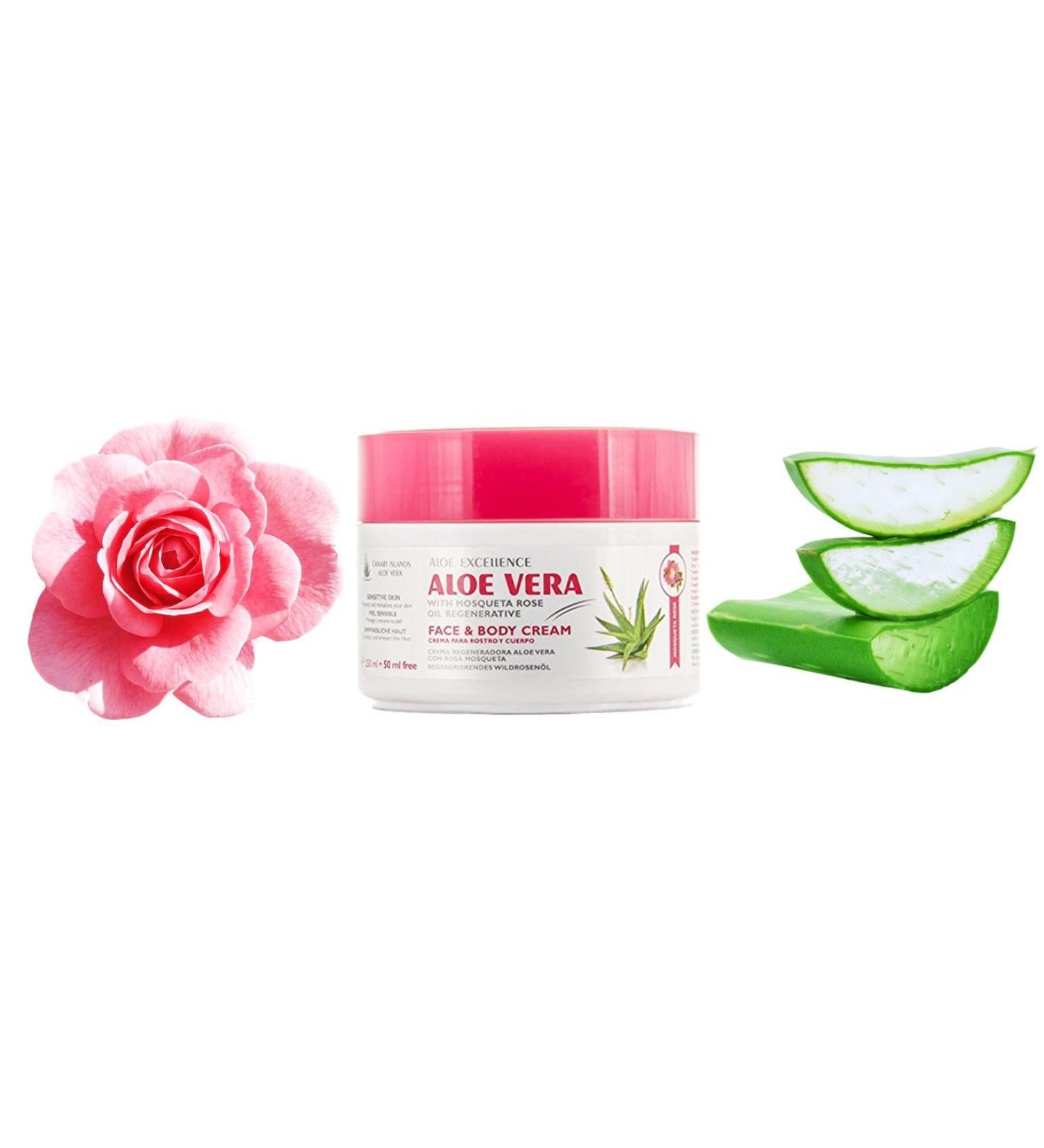 ALOE EXCELLENCE - Nourishing Face & Body Cream with Aloe Vera & Rosehip Oil | International Shipping Available - Buy Online on GoSupps.com