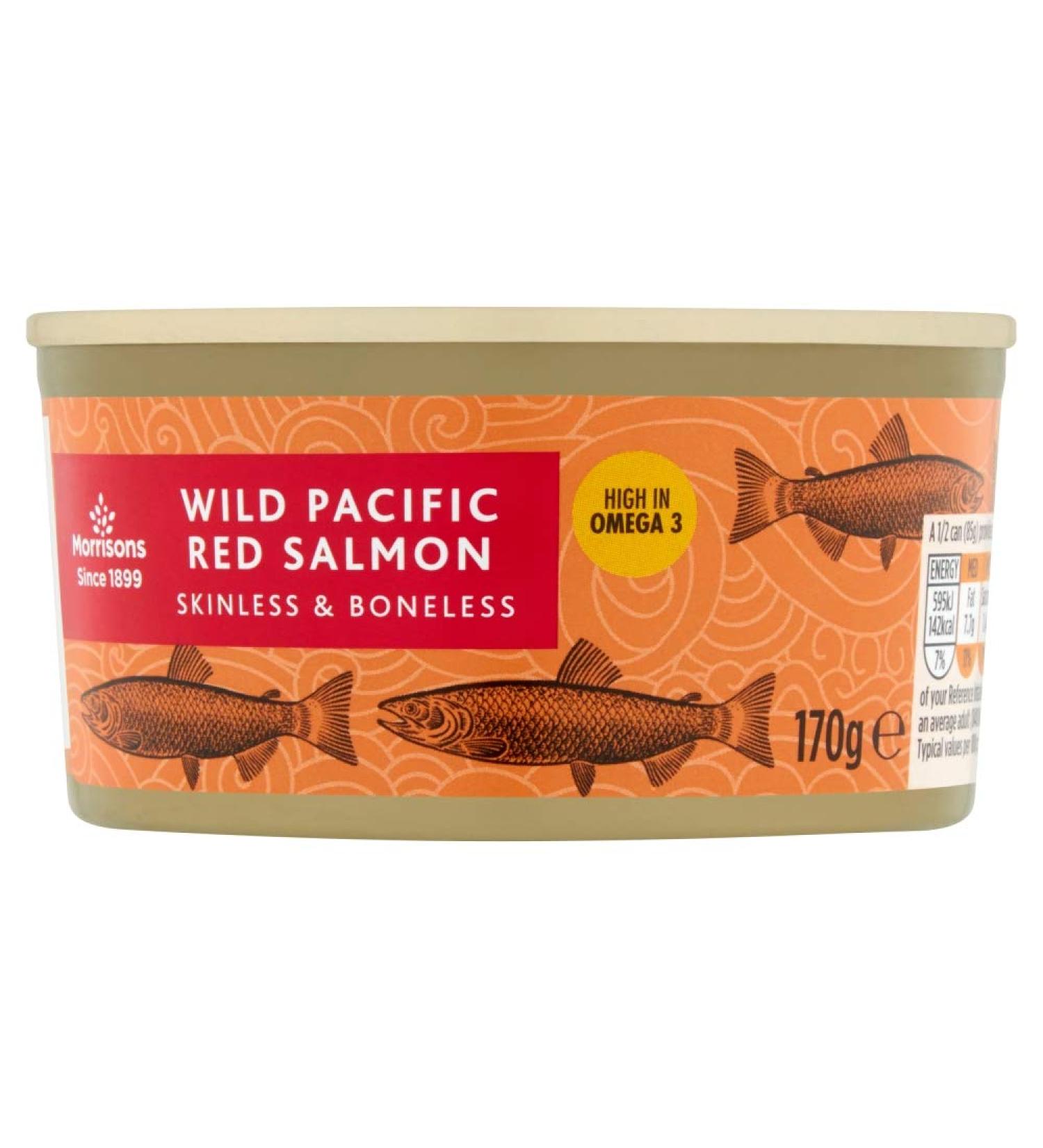 Morrisons Skinless and Boneless Wild Pacific Red Salmon 105 g