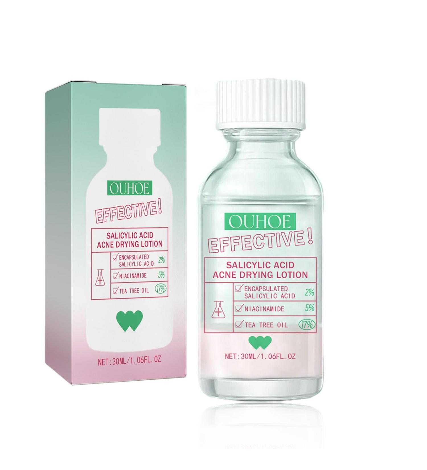 Salicylic Acid Acne Drying Lotion - Acne Treatment - Overnight Drying Lotion for Spot Treatment - Blackhead Remover - Acne Spot Remover for Face - Anti Acne Face Serum - Pimple Lotion for Redness - Buy Online on GoSupps.com