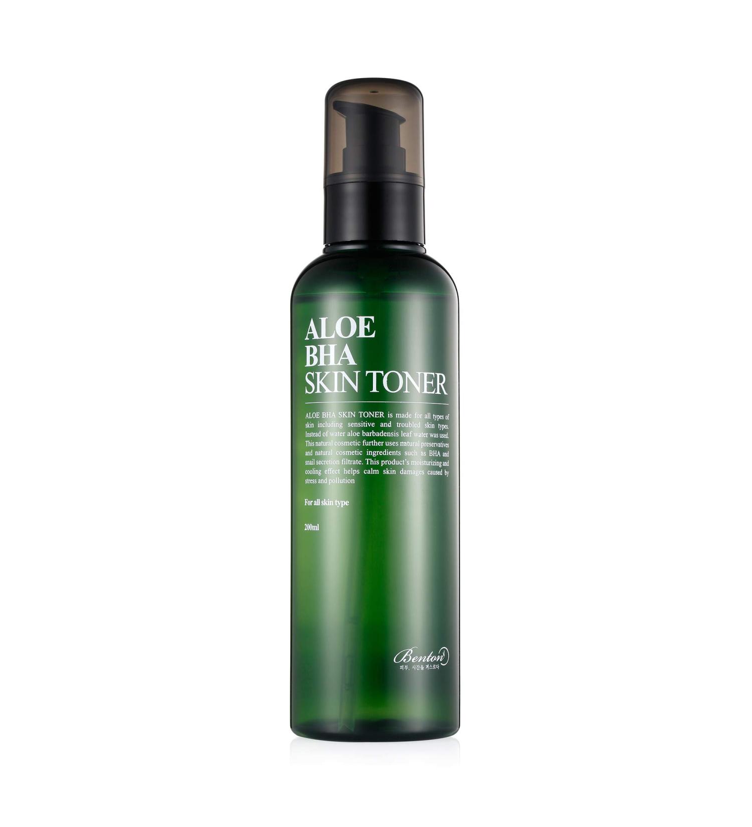 Benton Aloe BHA Skin Toner 200 ml Korean Cosmetics Lotion Hydrating Soothing Astringent 6.7 oz