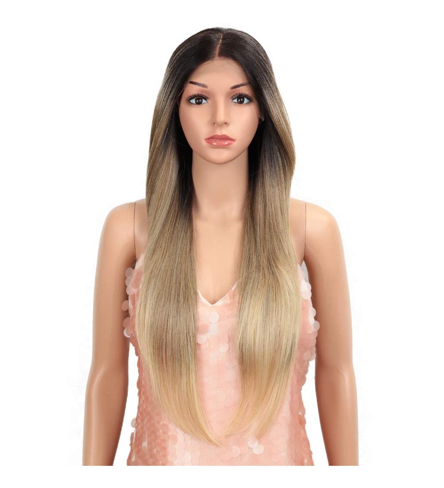 28 Ombre Blonde Easy-360 Lace Frontal Wig - Synthetic Long Straight Wig | Style Icon SOP 22613 - Buy Online on GoSupps.com