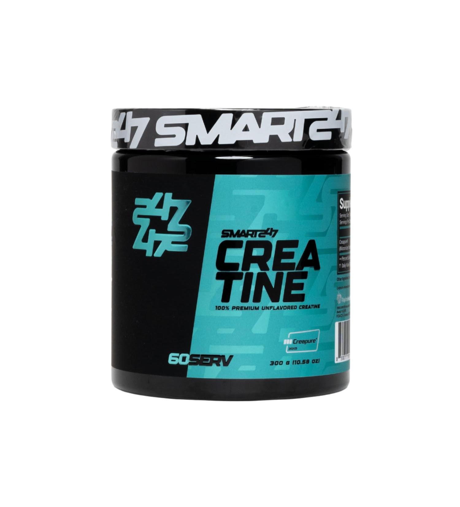 Micronized Creatine Monohydrate Powder Creapure Creatine Supplement Unflavored Muscle Growth Energy & Cognitive Support* 5g per Serving 60 Servings by Smart247 - Buy Online on GoSupps.com