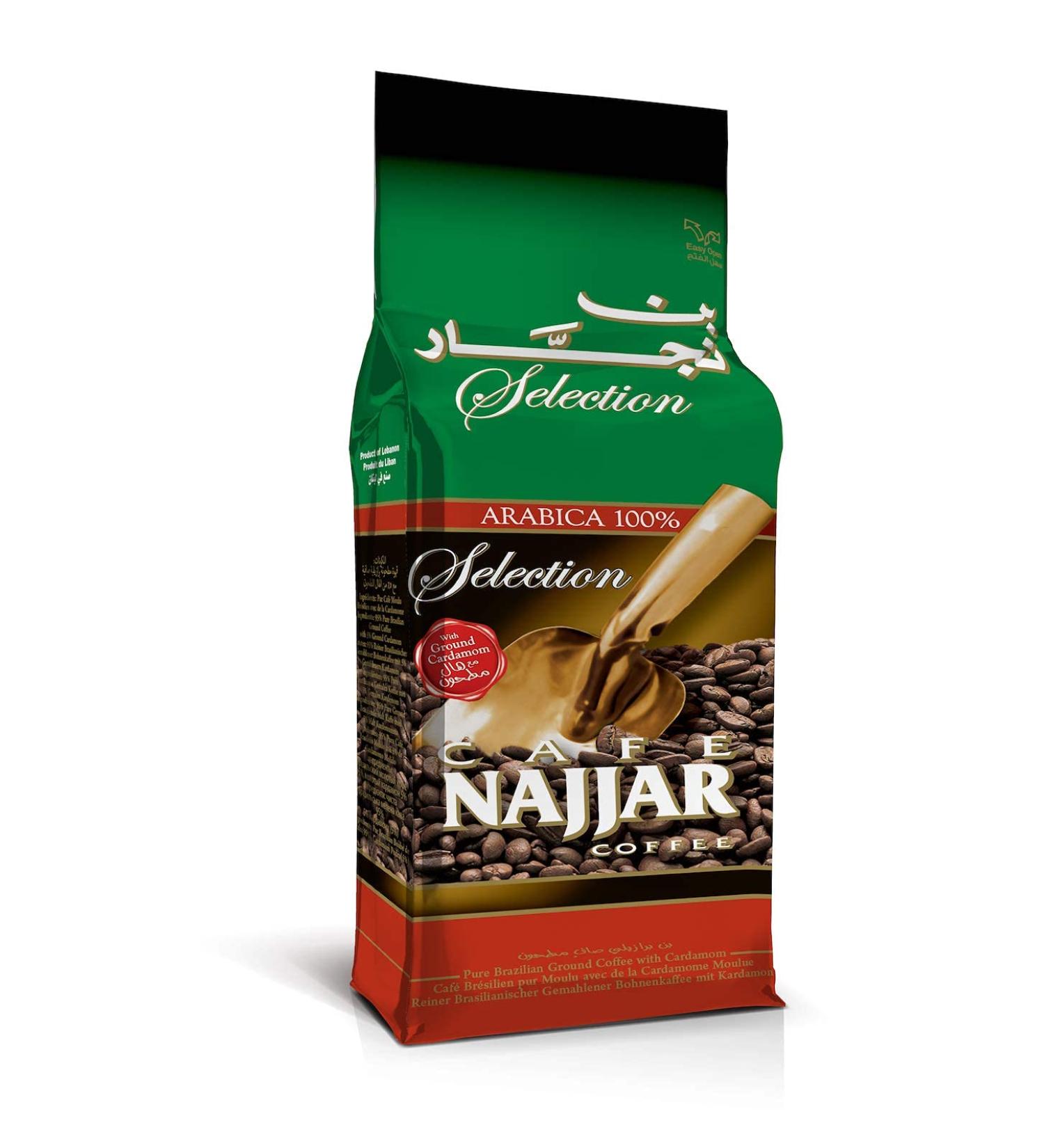 Cafe Najjar Classic Coffee with Ground Cardamom 450g - Premium Lebanese Blend - Buy Online on GoSupps.com