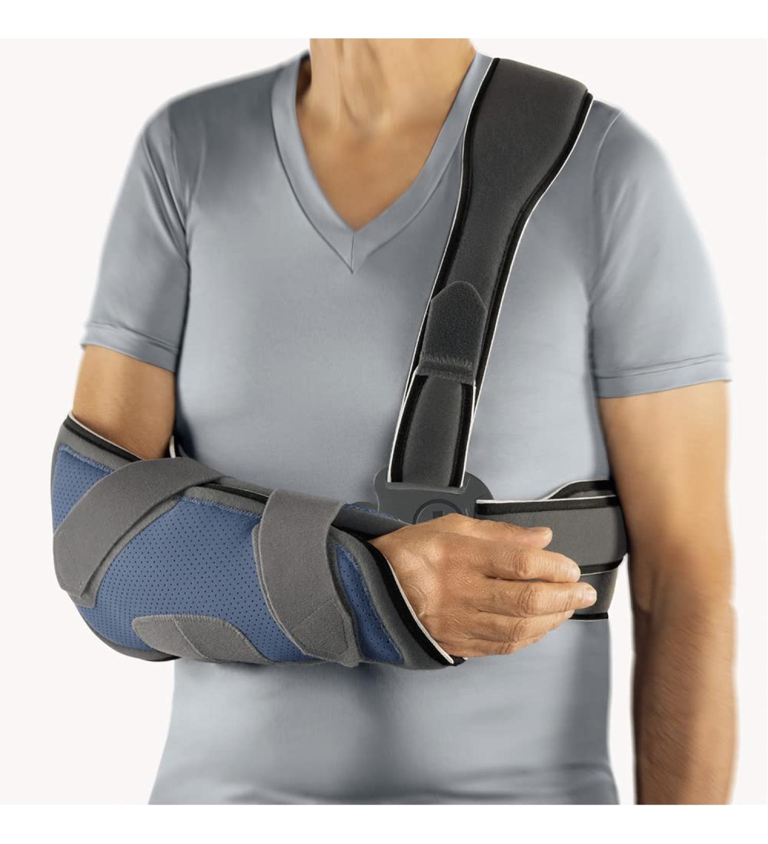 Bort Generation Shoulder Orthosis 2 - Blue Right Support for Enhanced Comfort | International Shipping Available - Buy Online on GoSupps.com