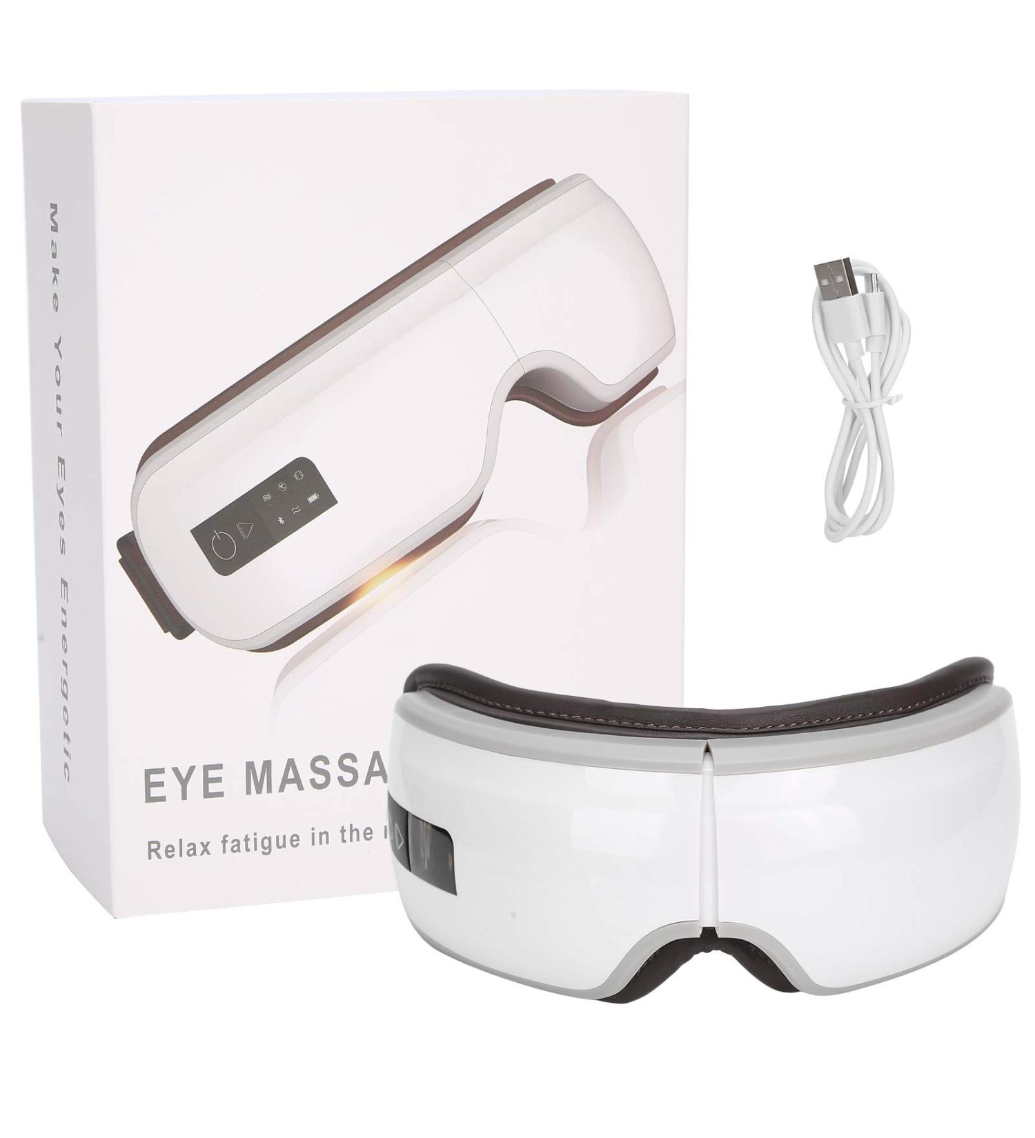 Eye Massager with Heat & Air Compression | Bluetooth Eye Care Device for Dry Eyes Headache Relief Tiredness & Dark Circles - Buy Online on GoSupps.com