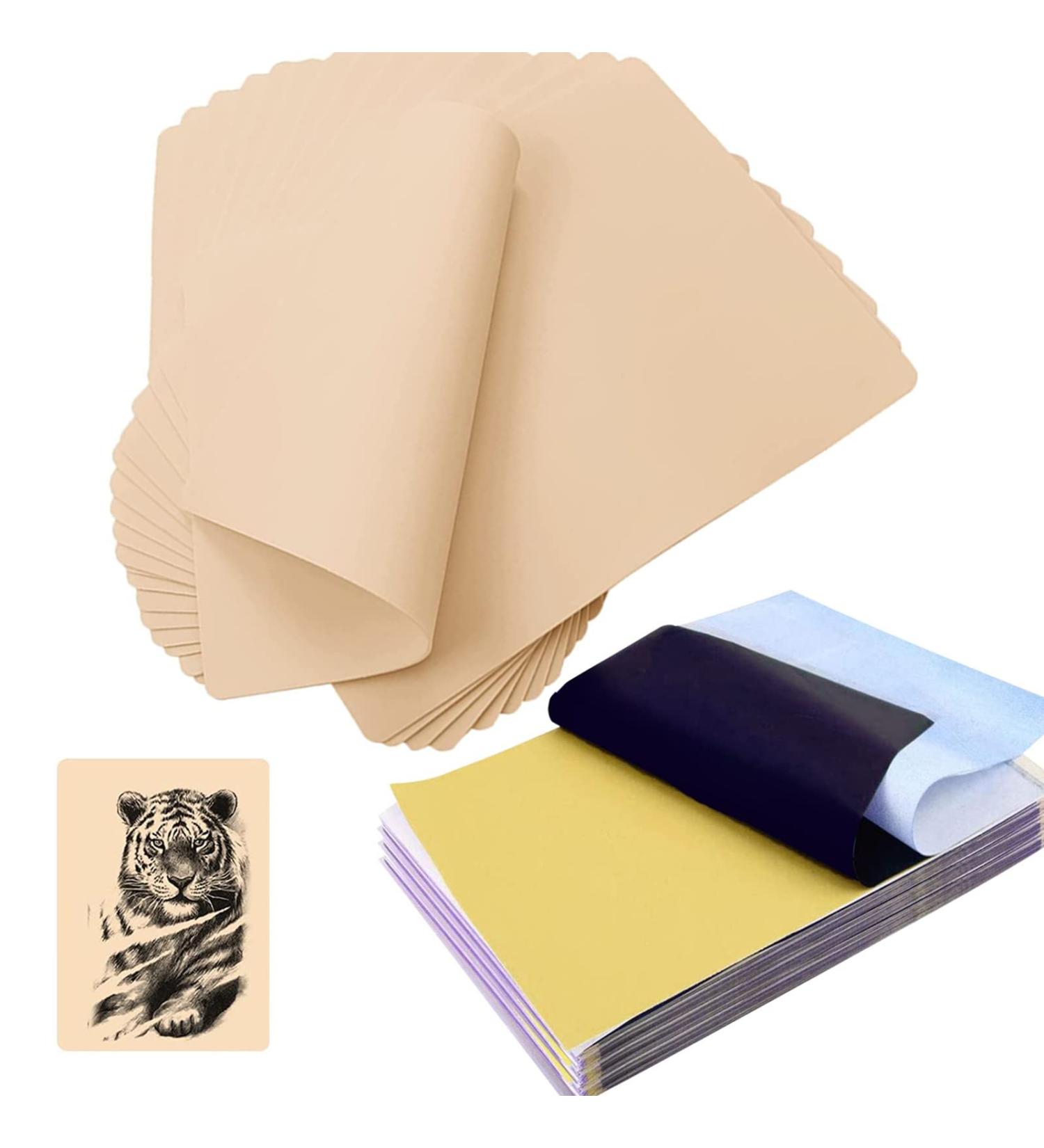 Yuelong 30pcs Tattoo Practice Skin & Transfer Paper Set for Artists - 10 Skin Sheets + 20 Transfer Papers - Buy Online on GoSupps.com