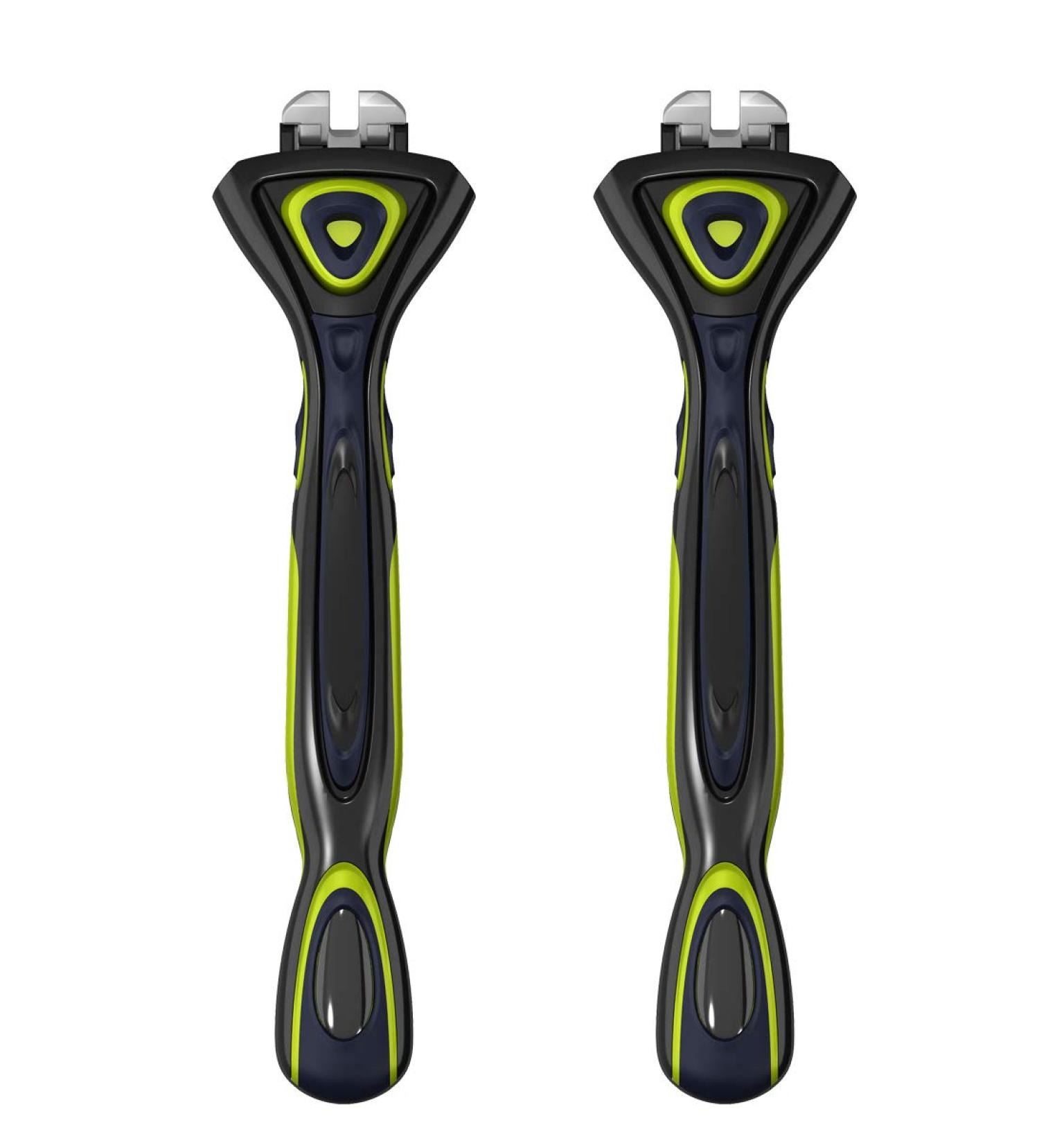 DORCO Pace 6 Sport Razor System - Six Blade Trimmer with Pivoting Head (2 Replacement Handles) - Buy Online on GoSupps.com